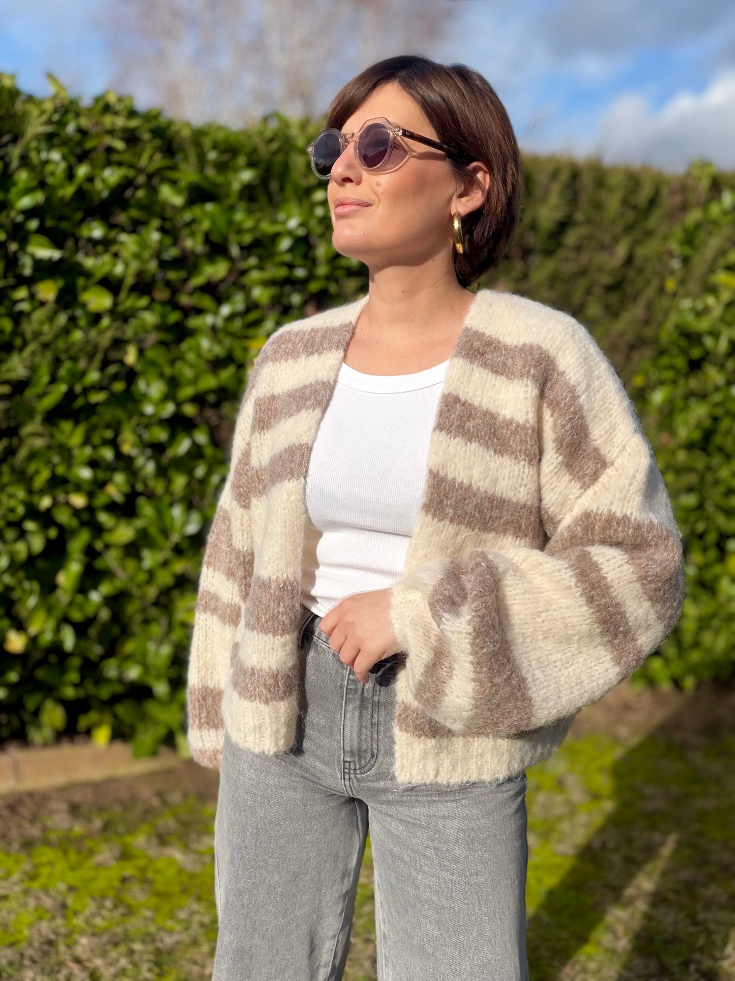Gilet Selma Taupe