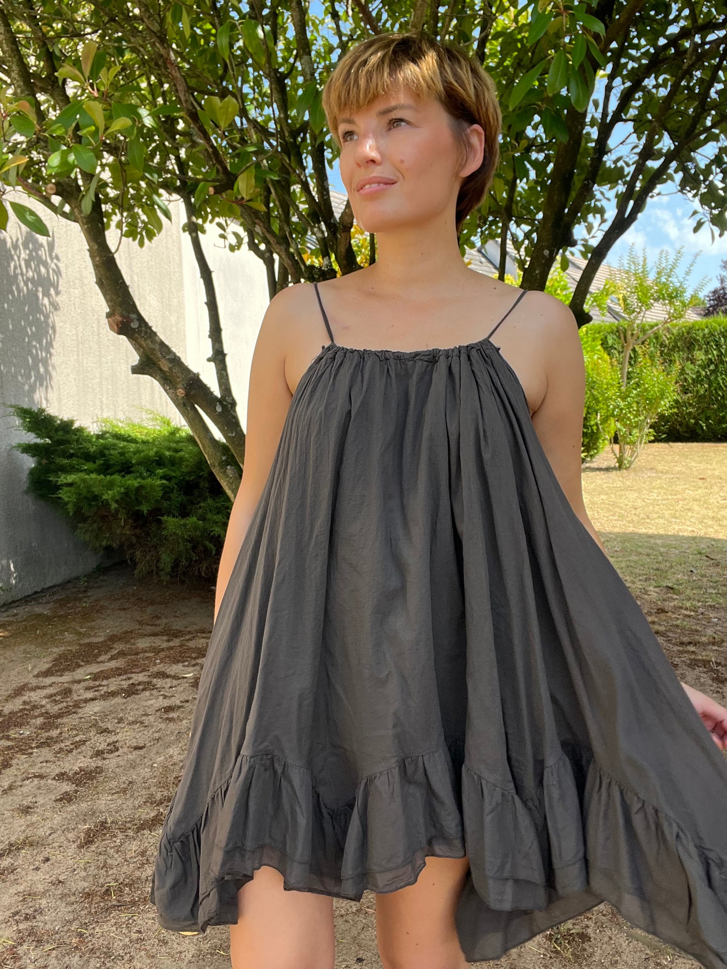 Robe Lyra marron