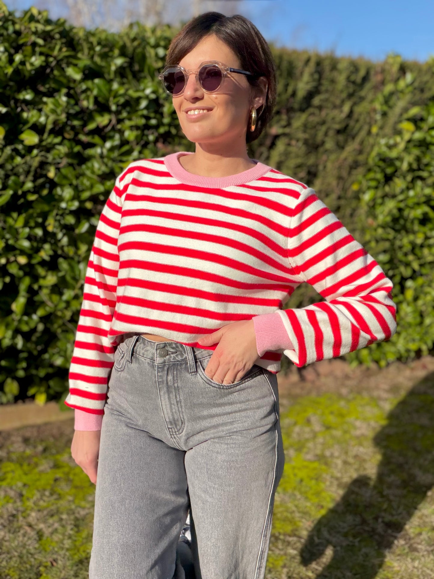 Pull Eira Rouge/rose