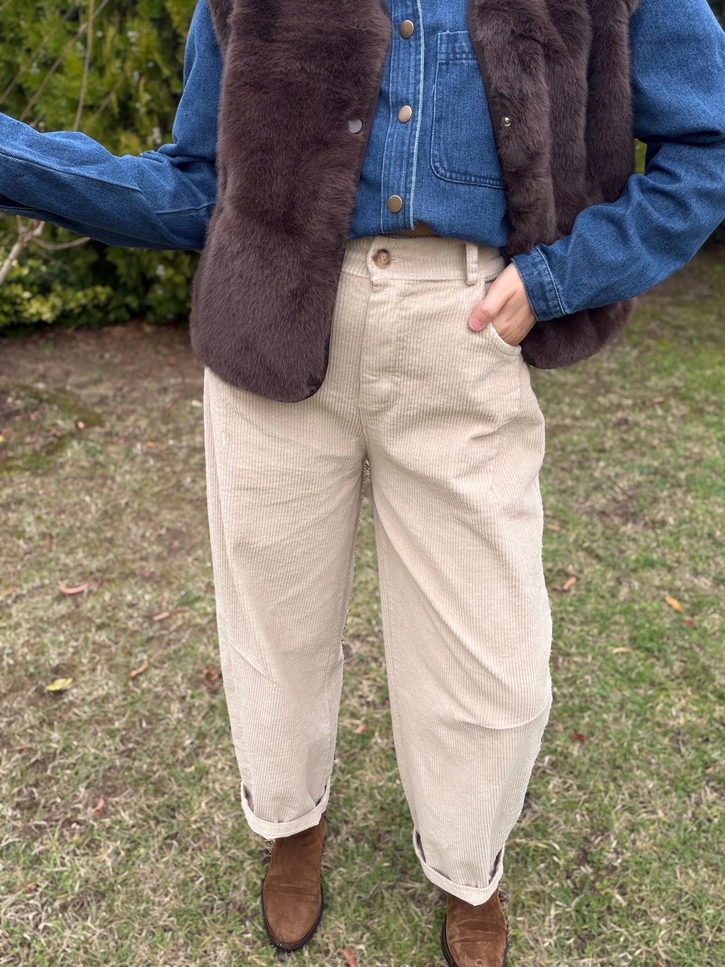 Pantalon BRUNE beige