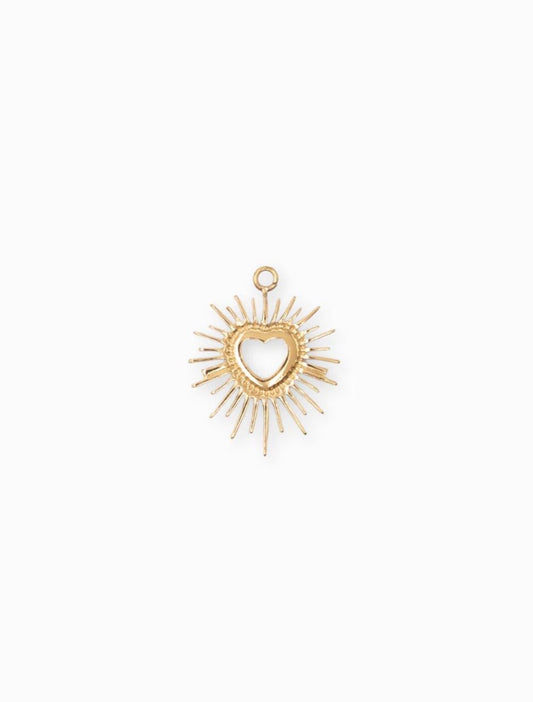 Pendentif rayon coeur 23*18mm