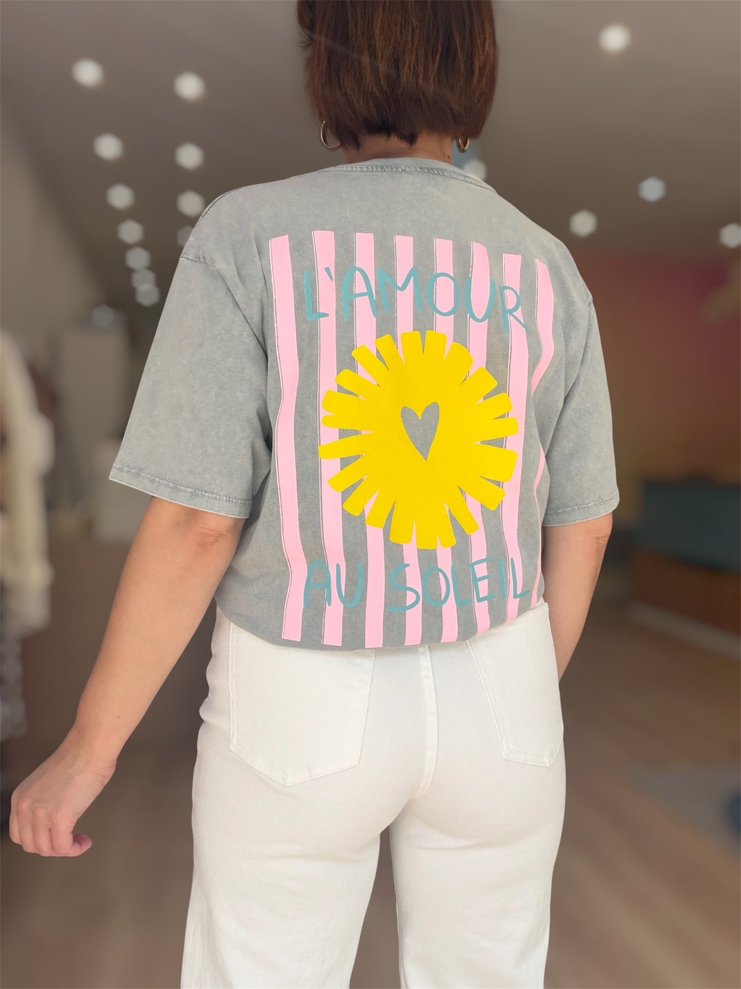 T-Shirt soleil Gris