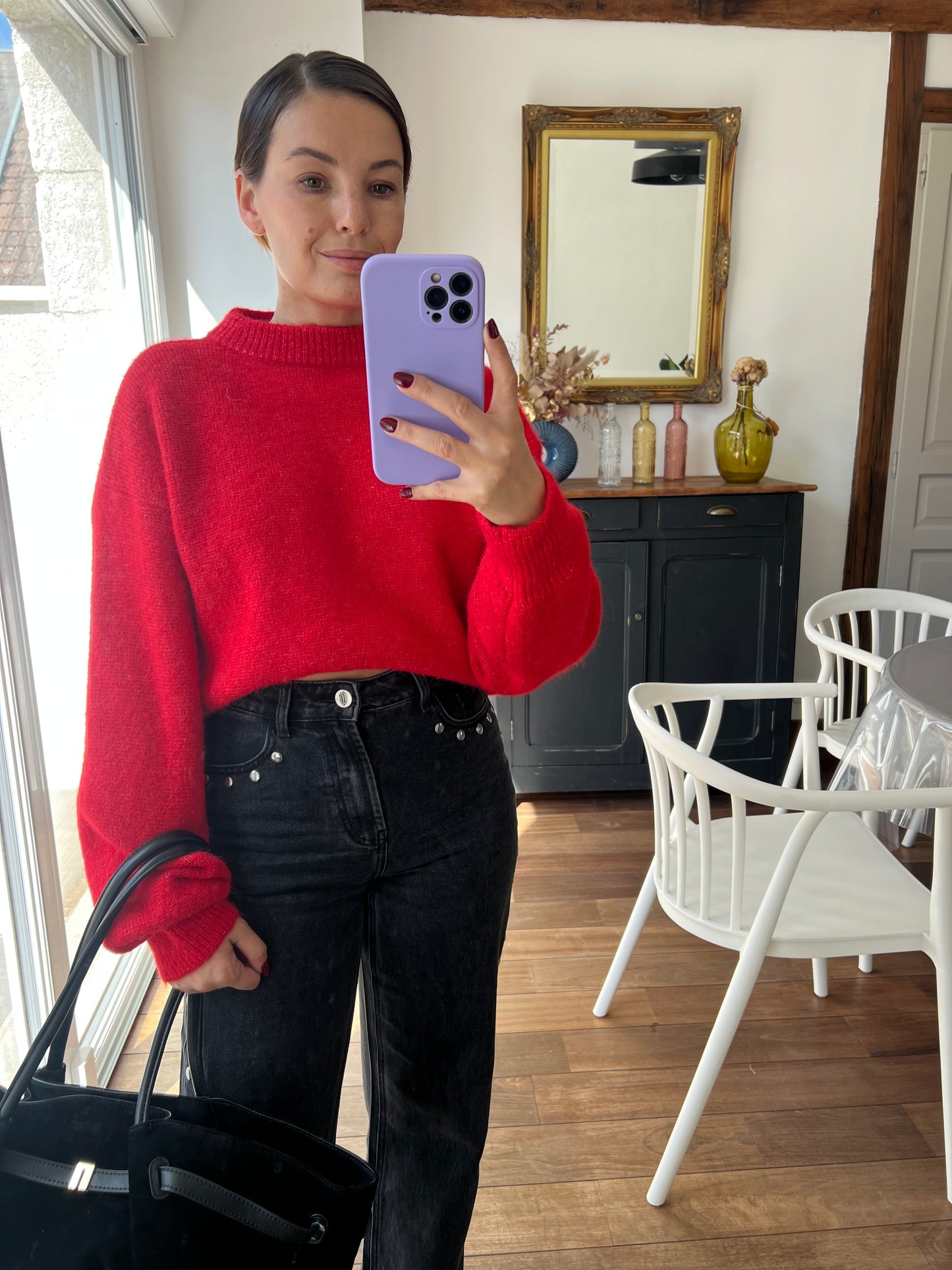 Pull rouge Henriette