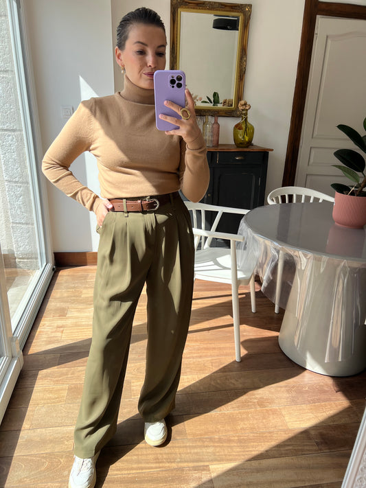 Pantalon Lauriane vert sage