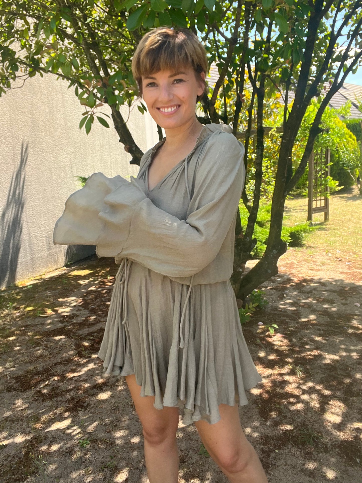 Robe Joséphine kaki