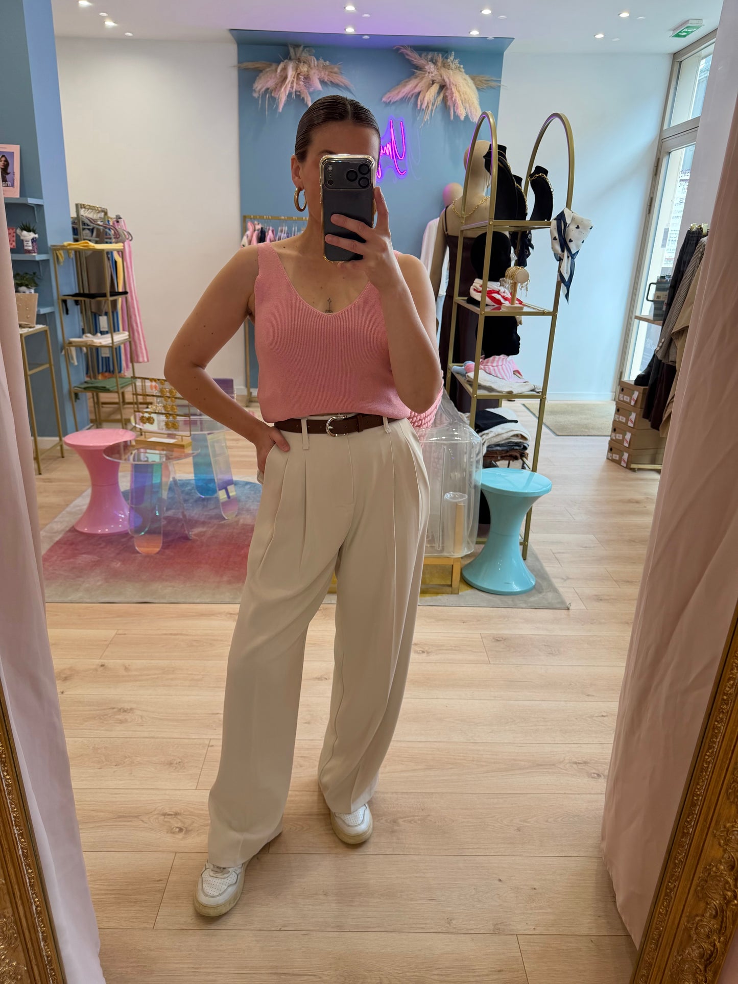 Pantalon Lauriane beige