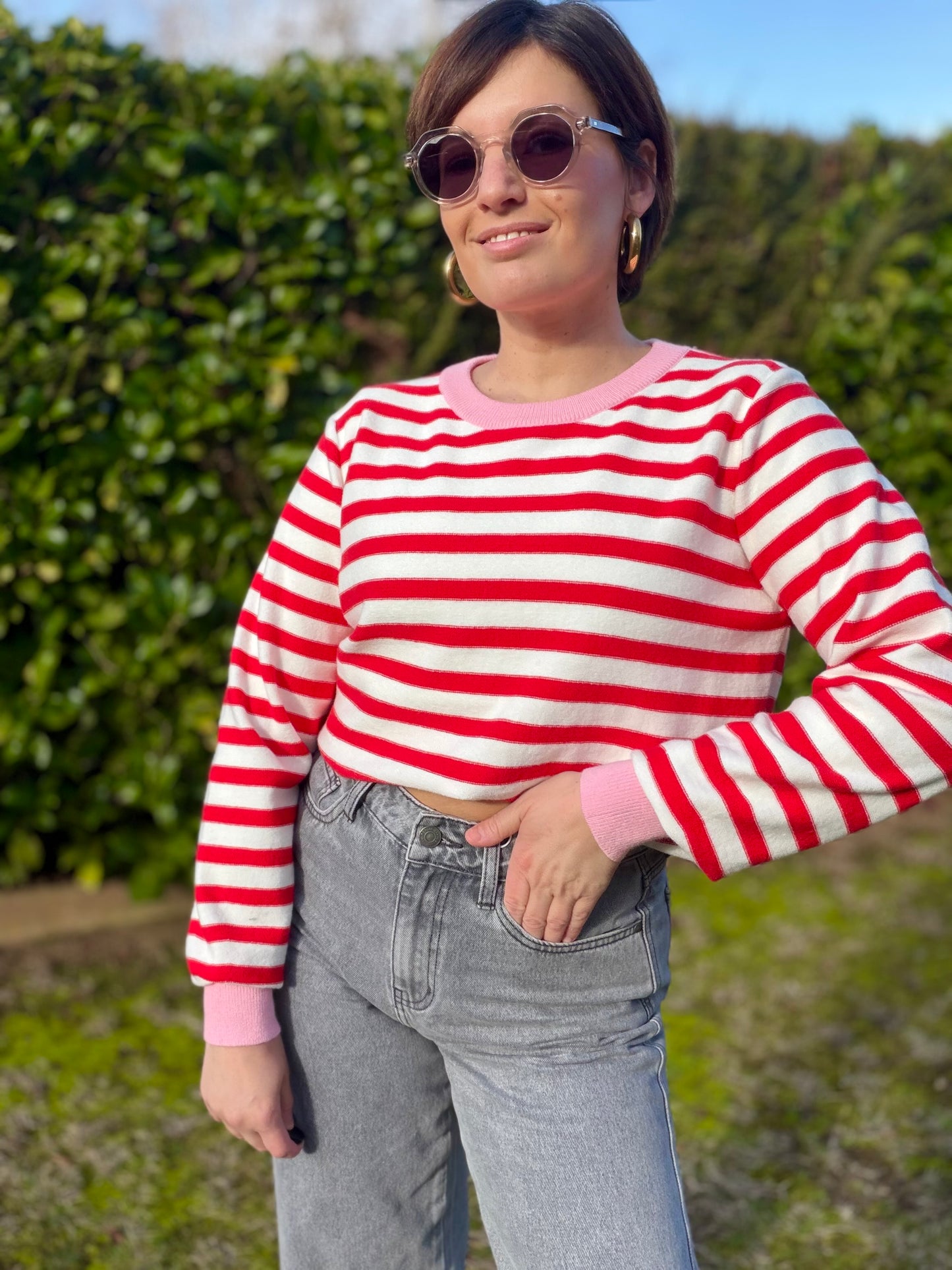 Pull Eira Rouge/rose