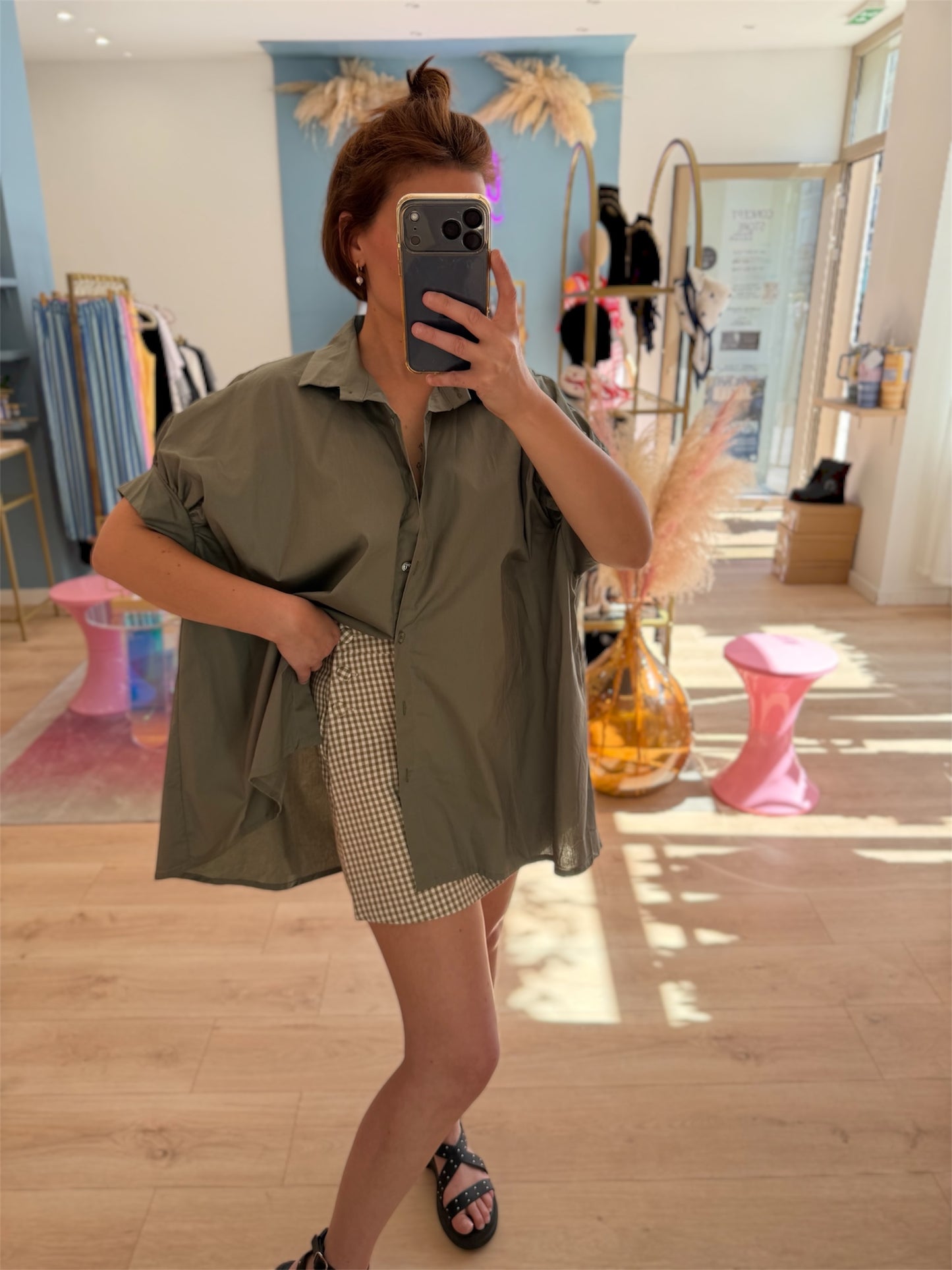 Chemise Laora kaki