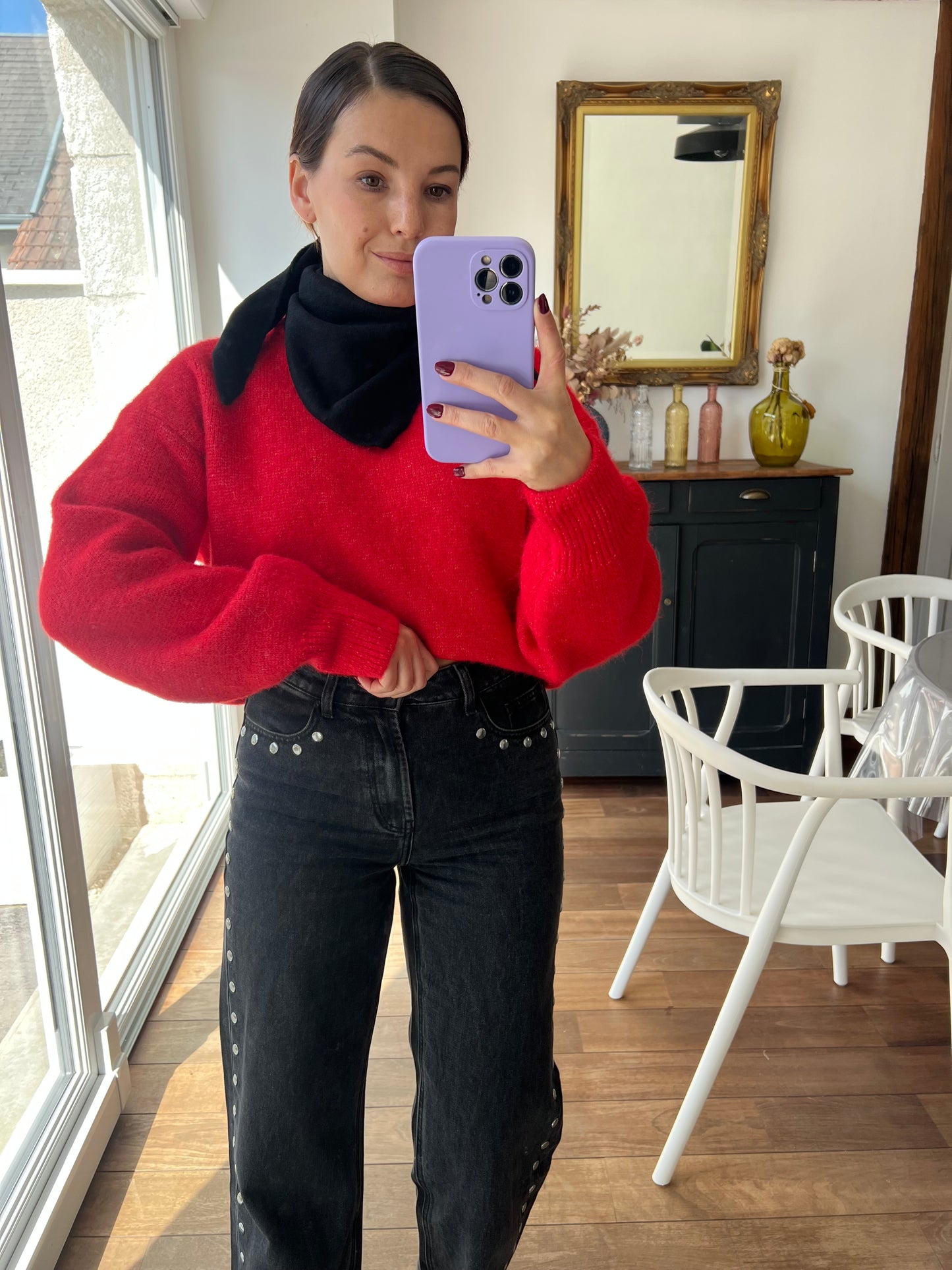 Pull rouge Henriette
