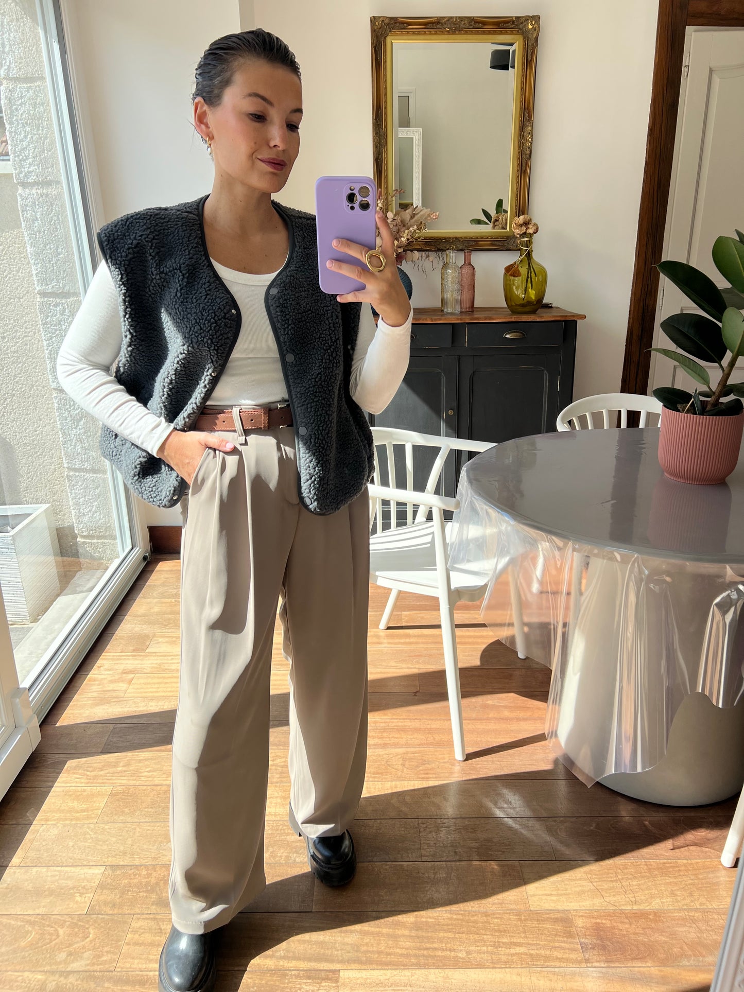 Pantalon Lauriane gris