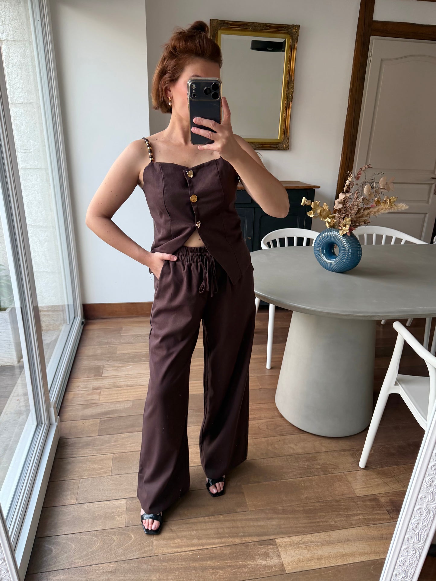 Ensemble  Jamy  marron