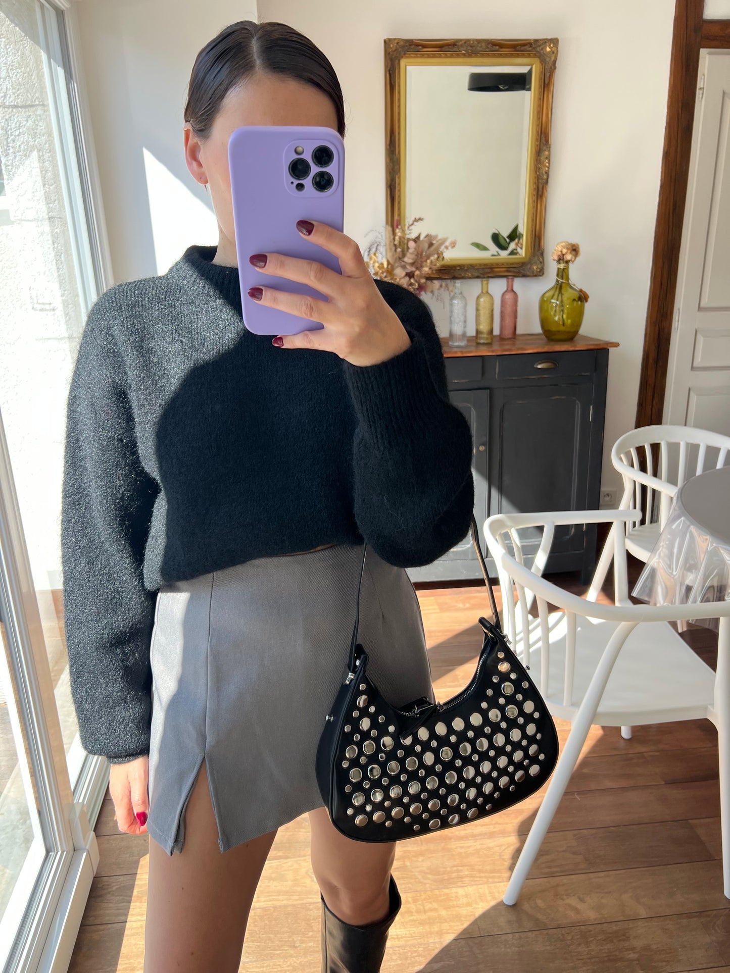 Pull noir Henriette