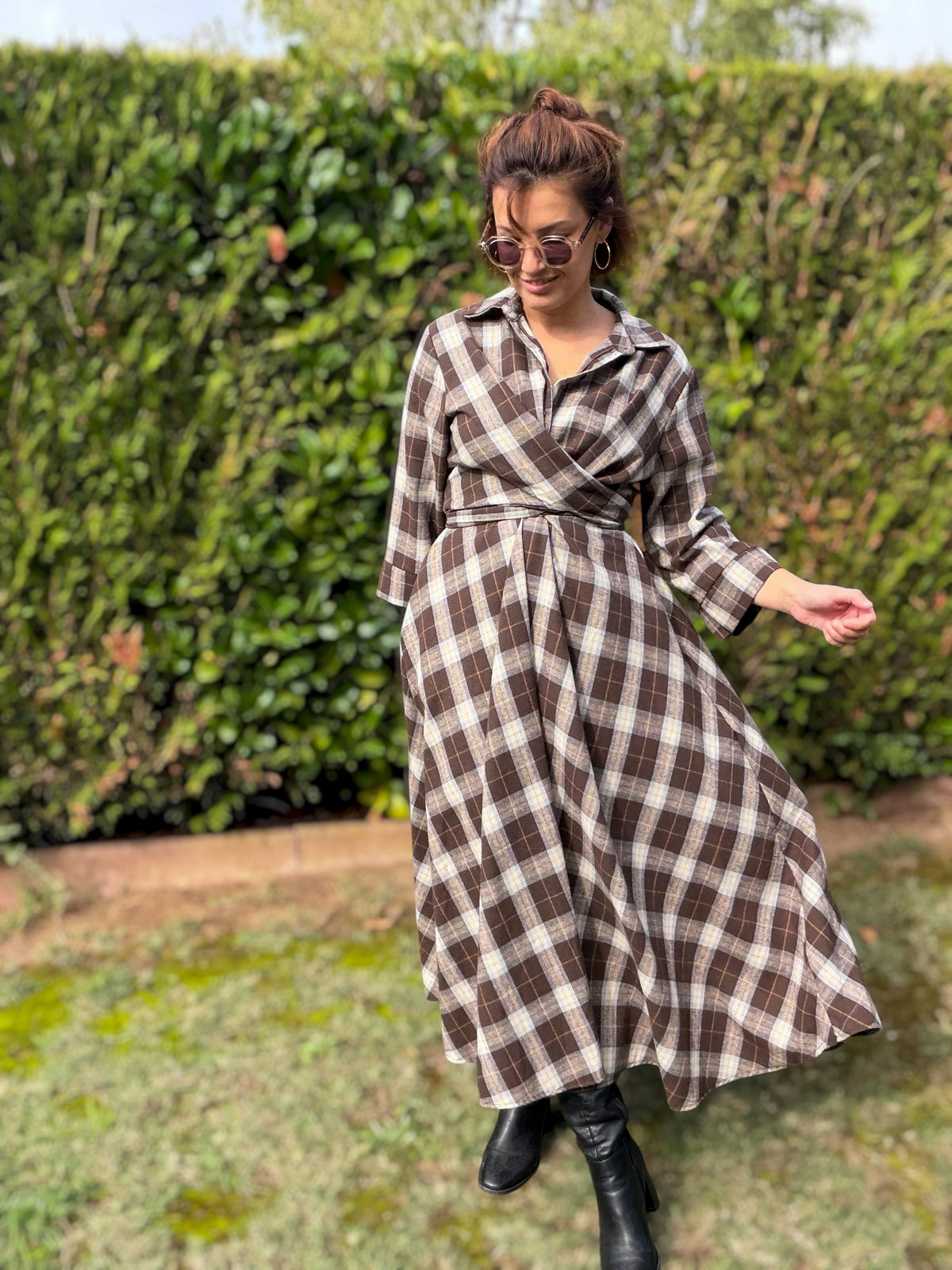 Robe lola marron