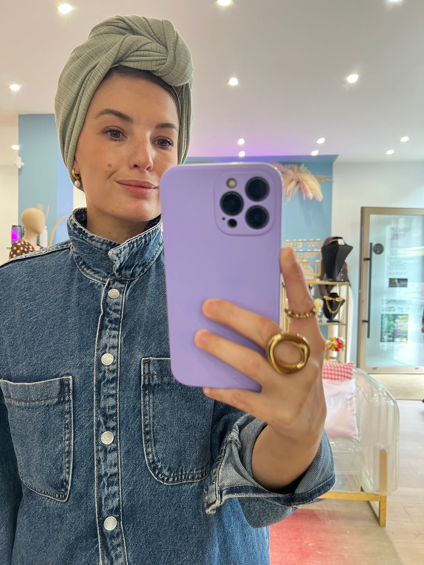 Turban Lulu vert amande