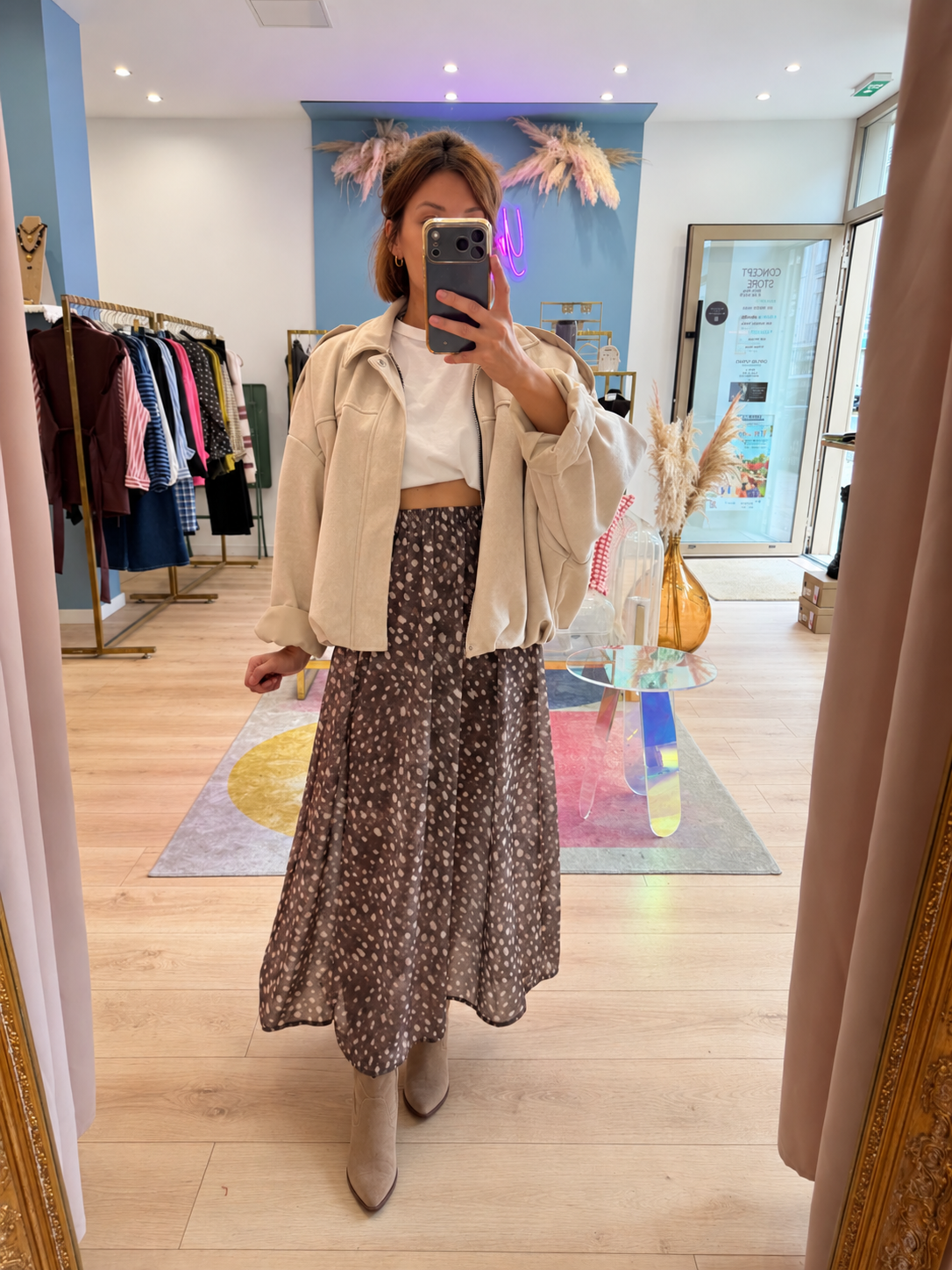Jupe Billie taupe