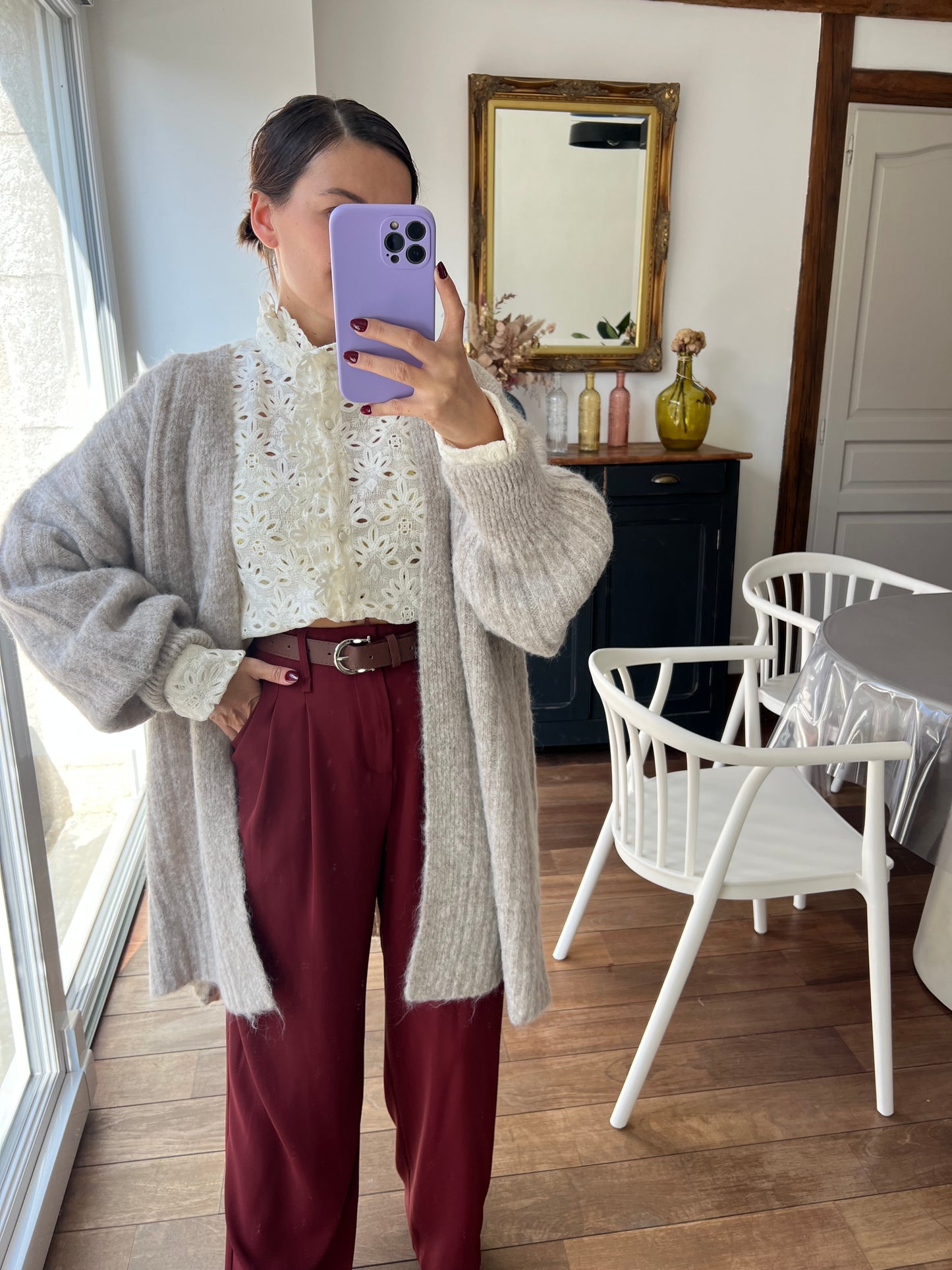 Pantalon Lauriane Bordeaux