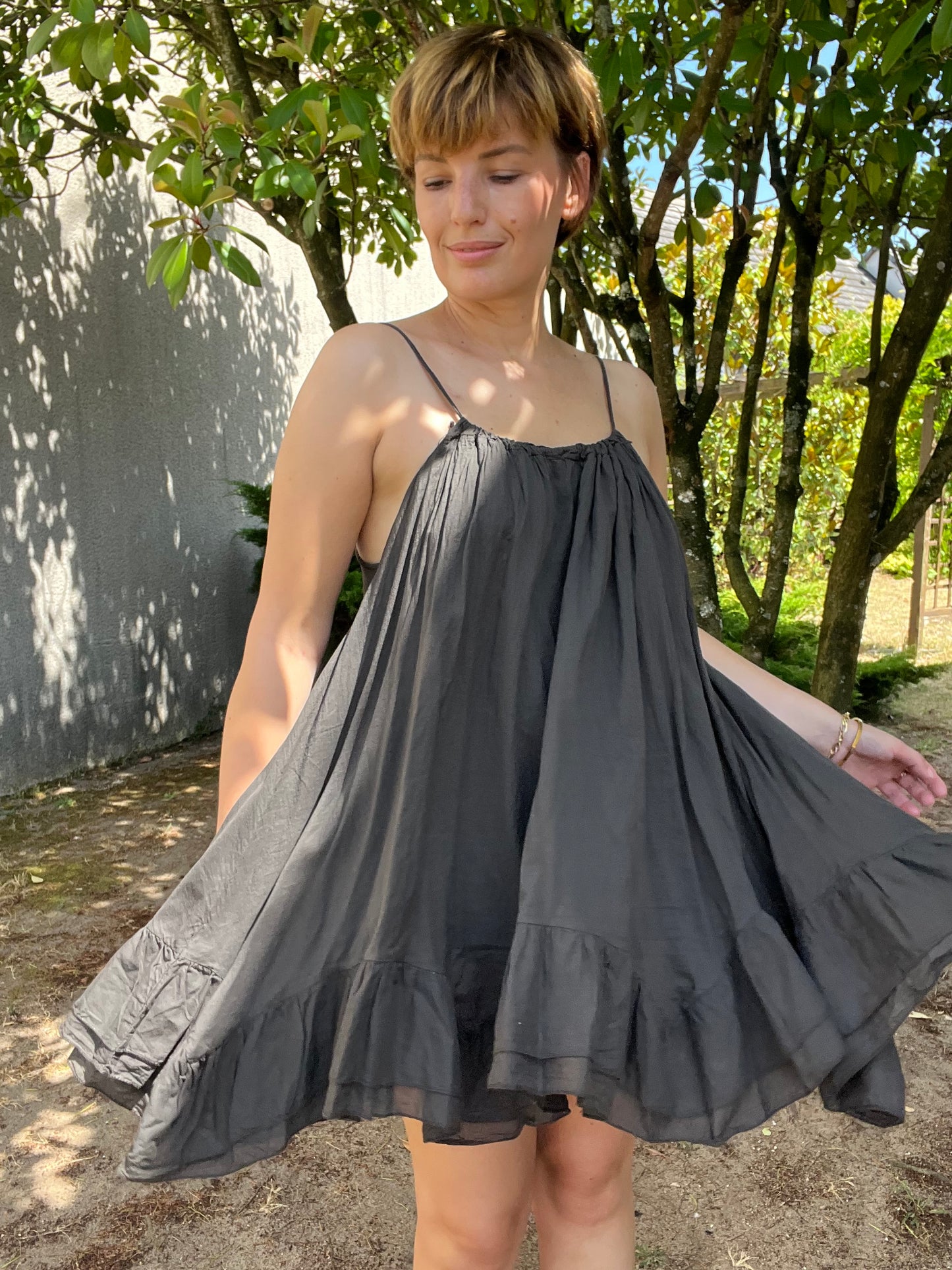 Robe Lyra marron
