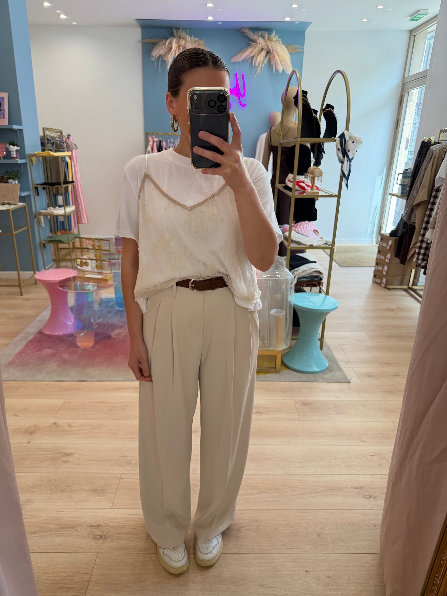 Pantalon Lauriane beige