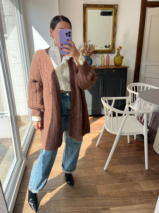 Gilet Ginette chocolat