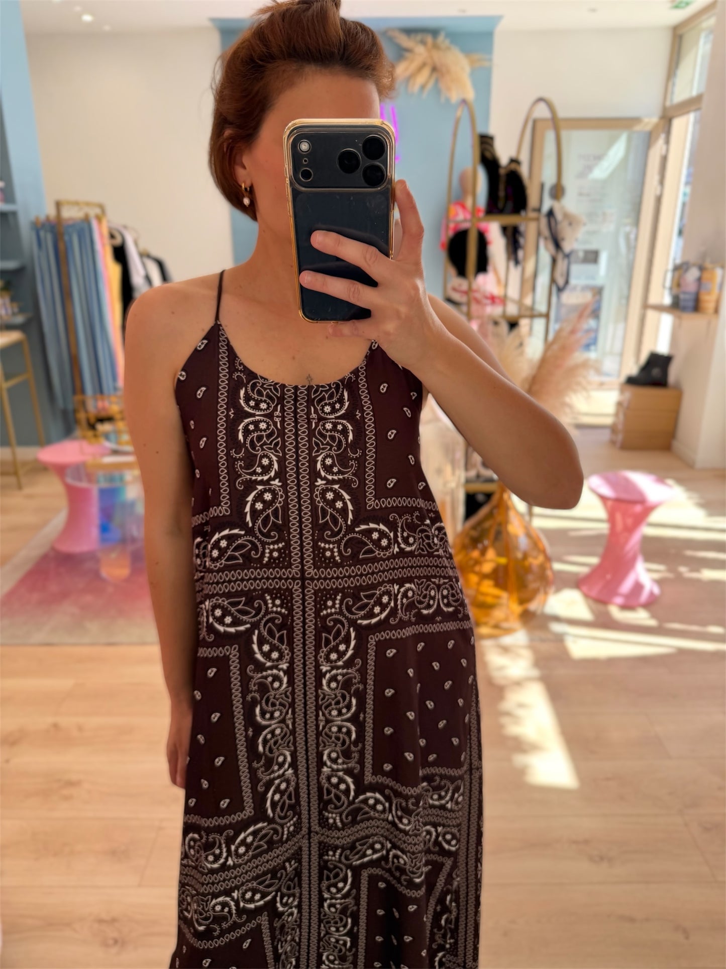 Robe Bandana marron