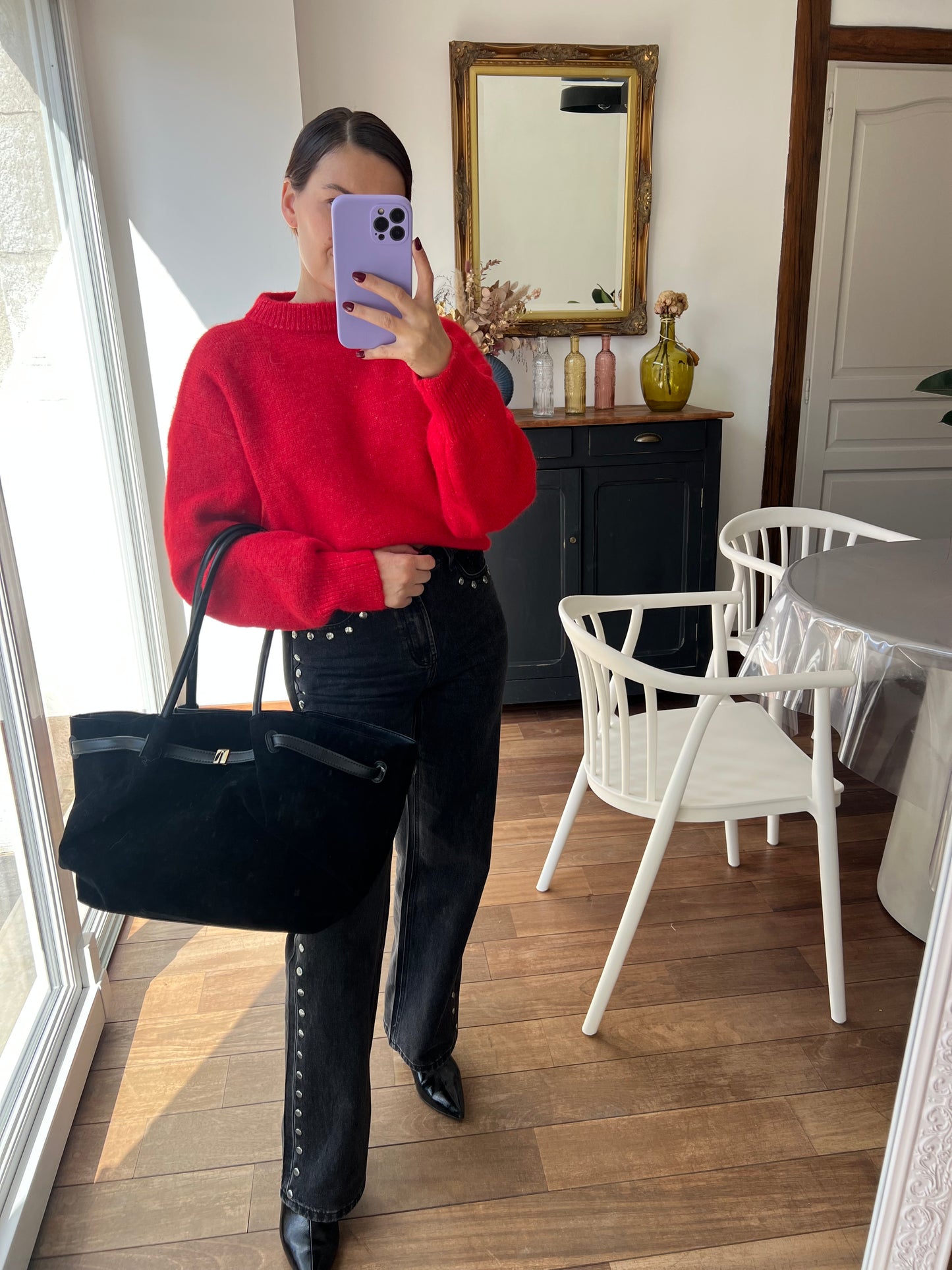 Pull rouge Henriette