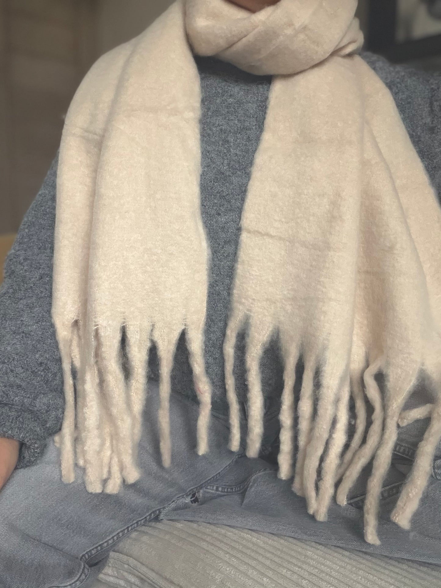 Écharpe beige Nannette