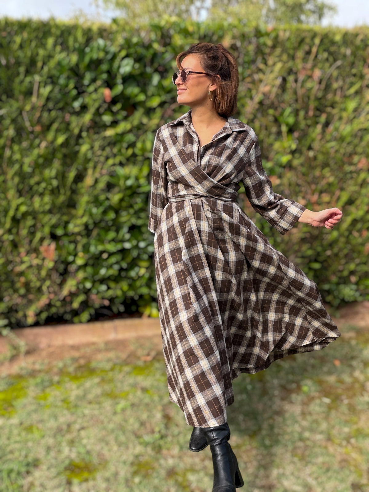 Robe lola marron