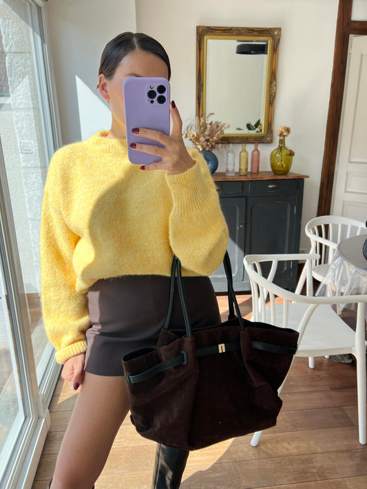 Pull jaune Henriette