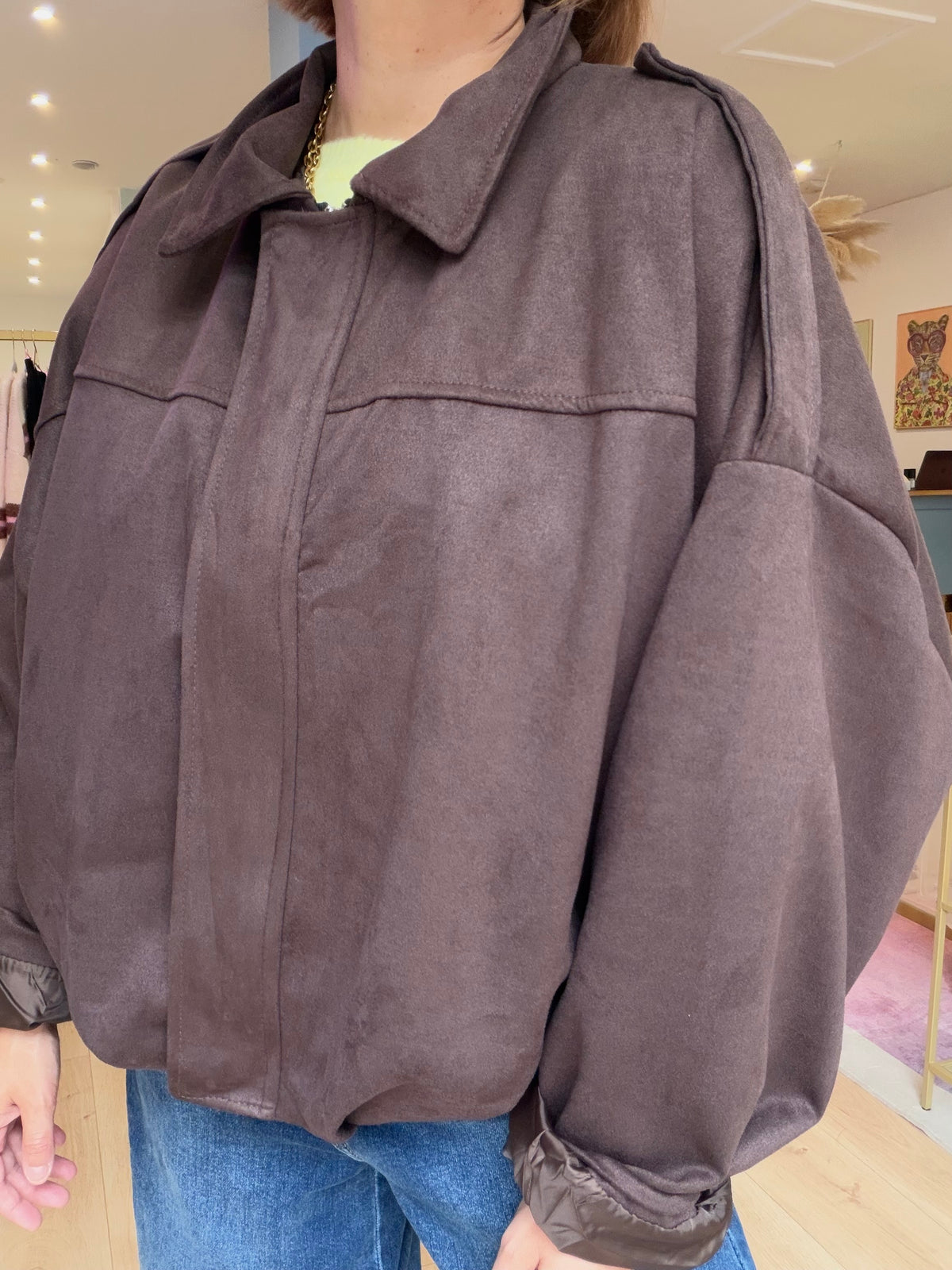 Bomber Brooke marron