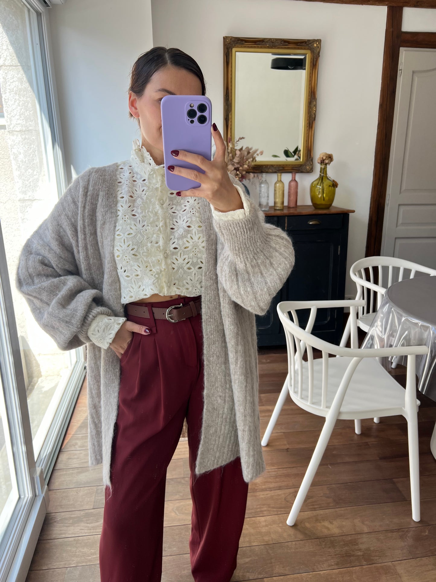 Pantalon Lauriane Bordeaux
