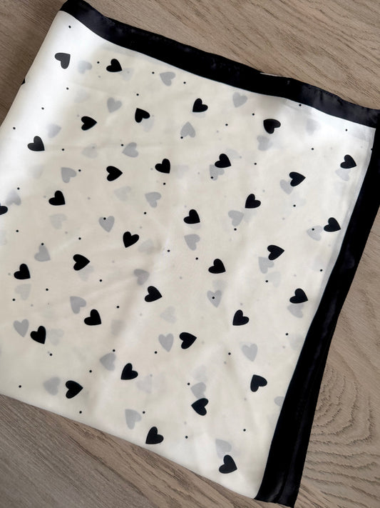 Foulard love noir