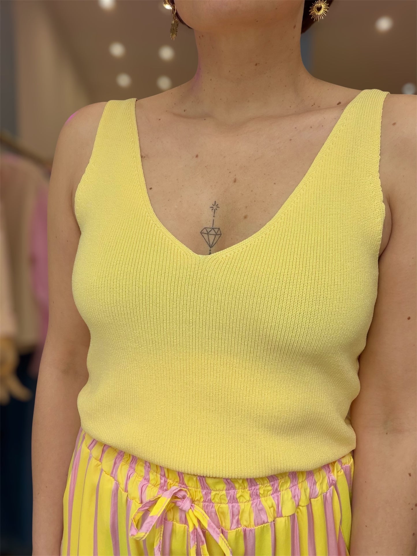 Top Yse  jaune