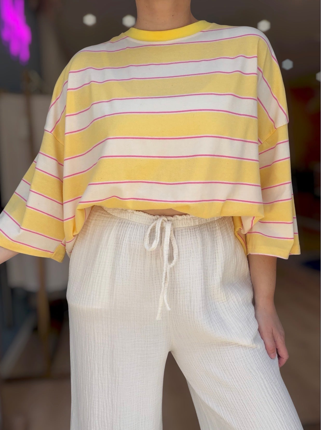 T-shirt Marcella Jaune