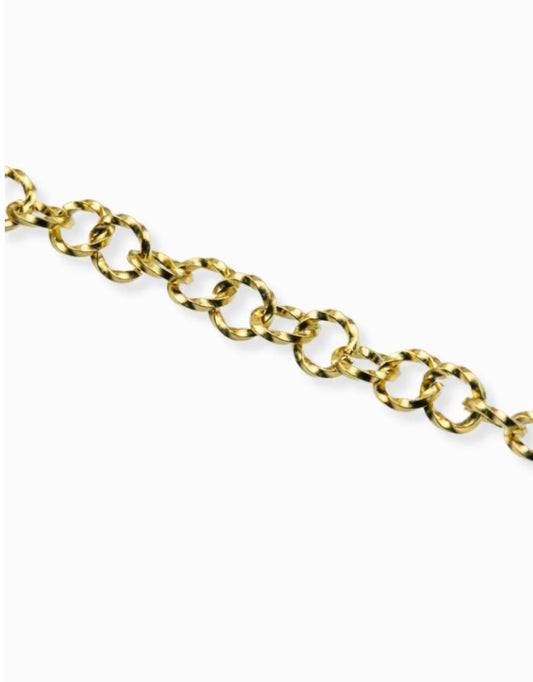 Chaine anneaux striés 6,50mm