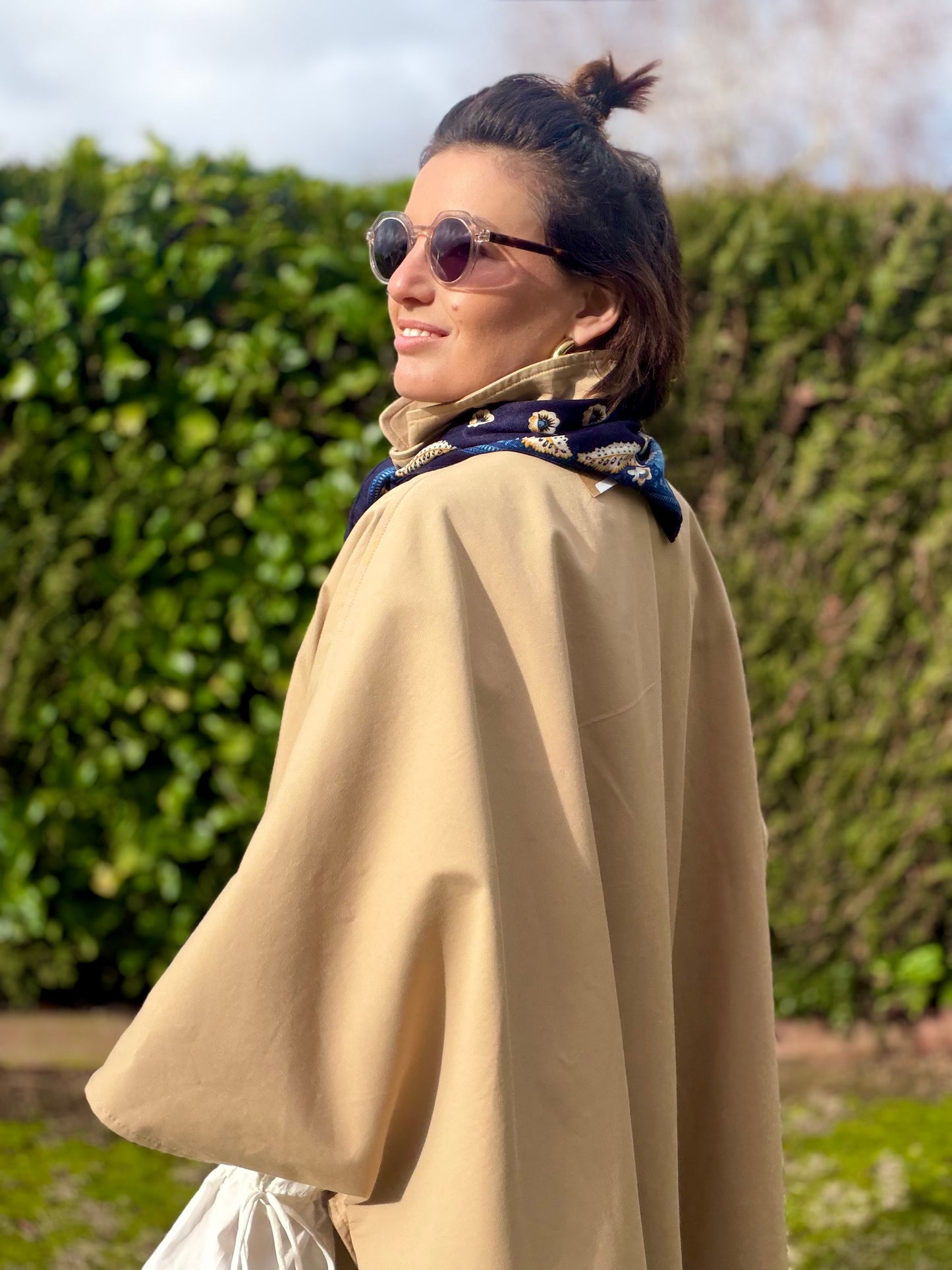Foulard Mona marine