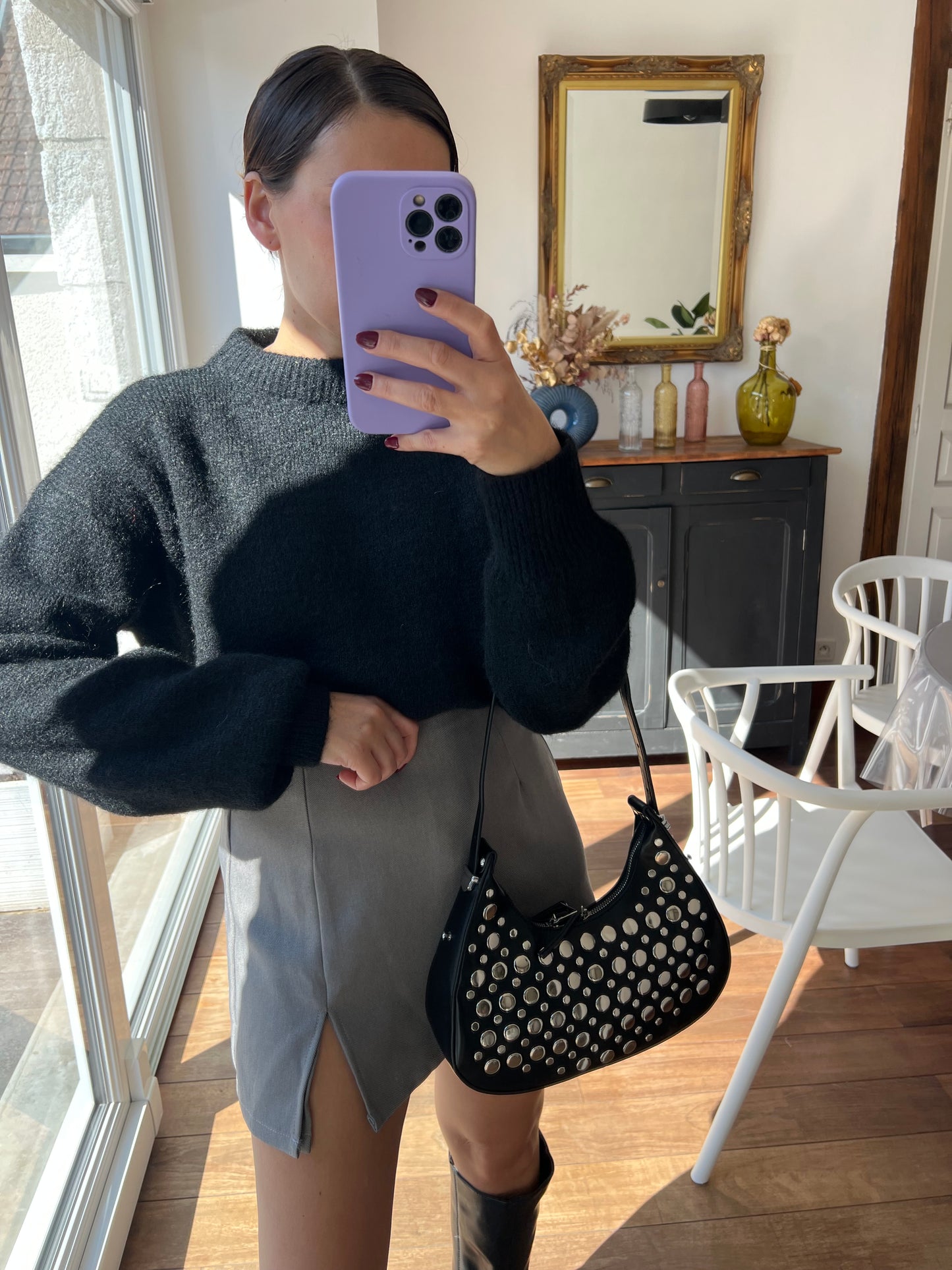 Pull noir Henriette