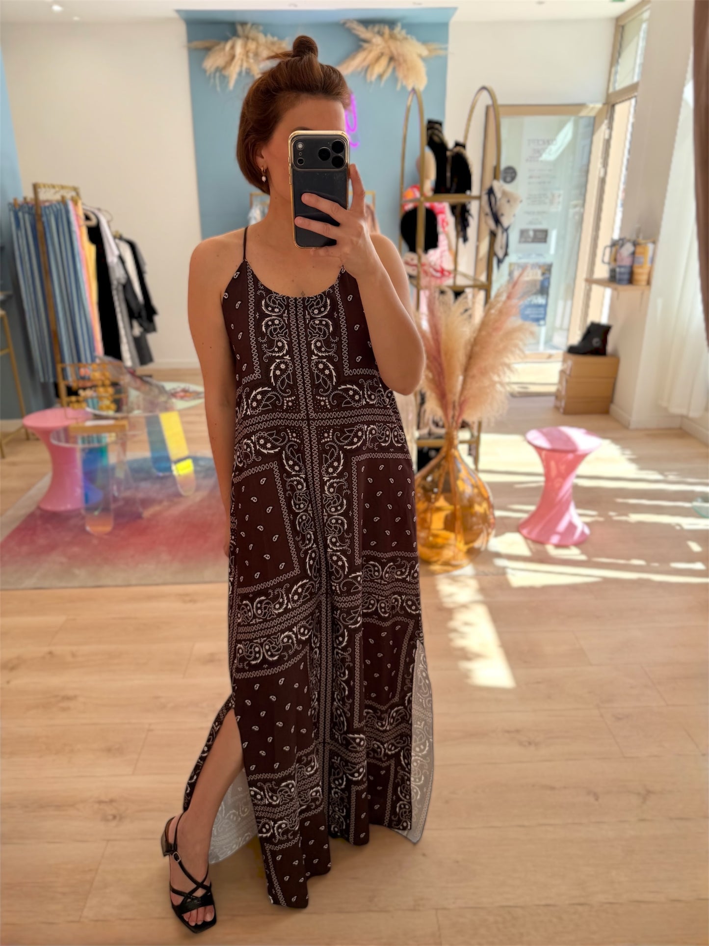 Robe Bandana marron
