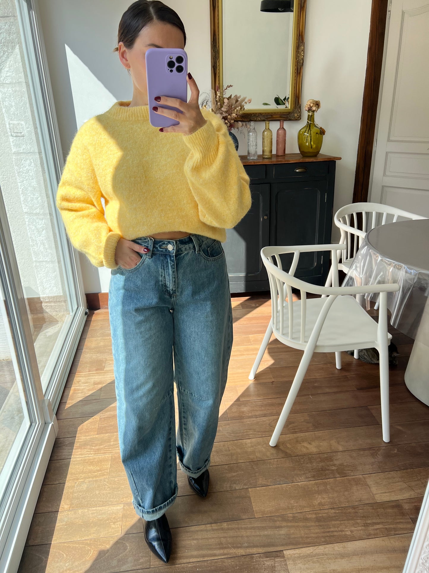 Pull jaune Henriette
