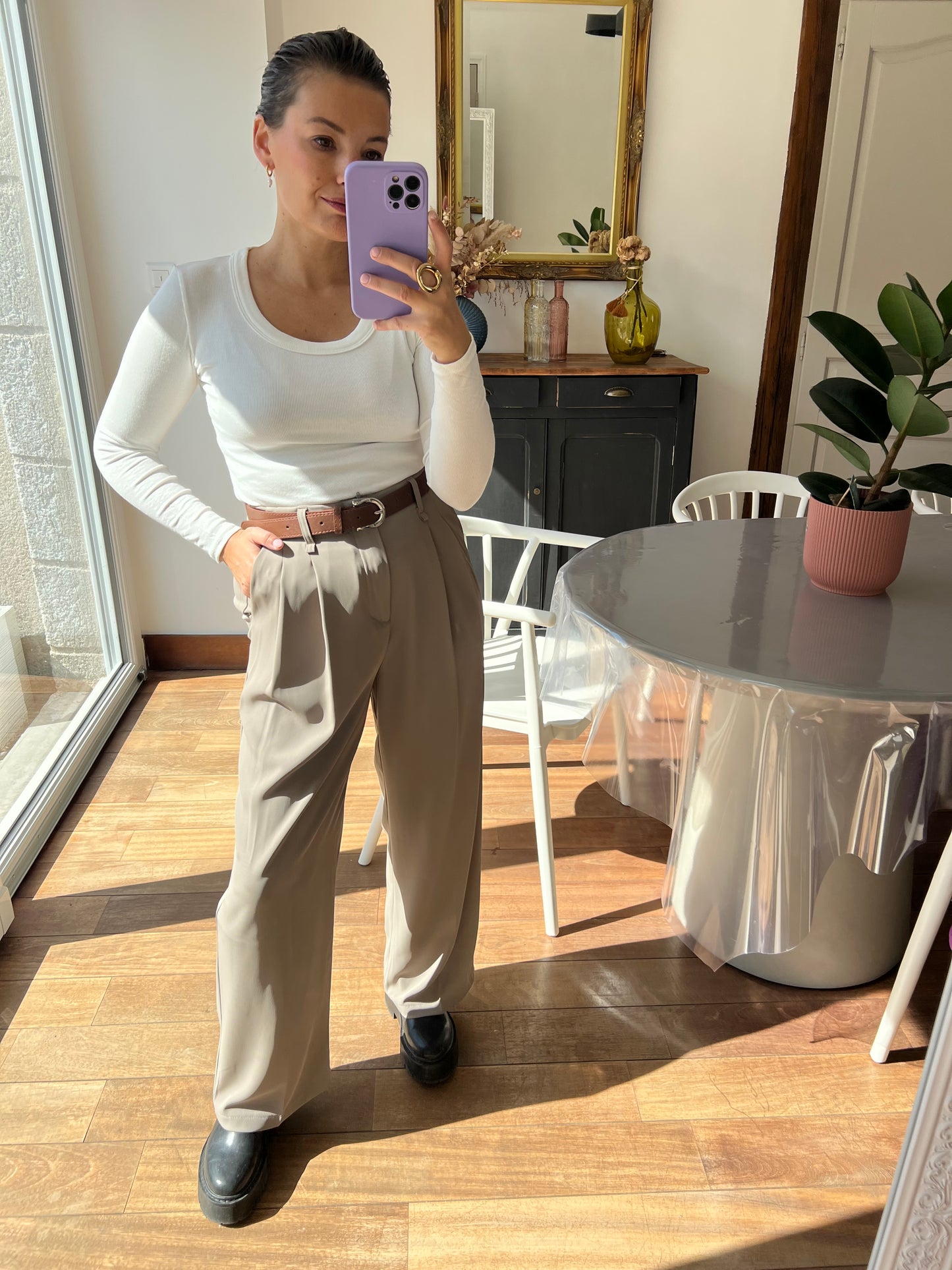 Pantalon Lauriane gris