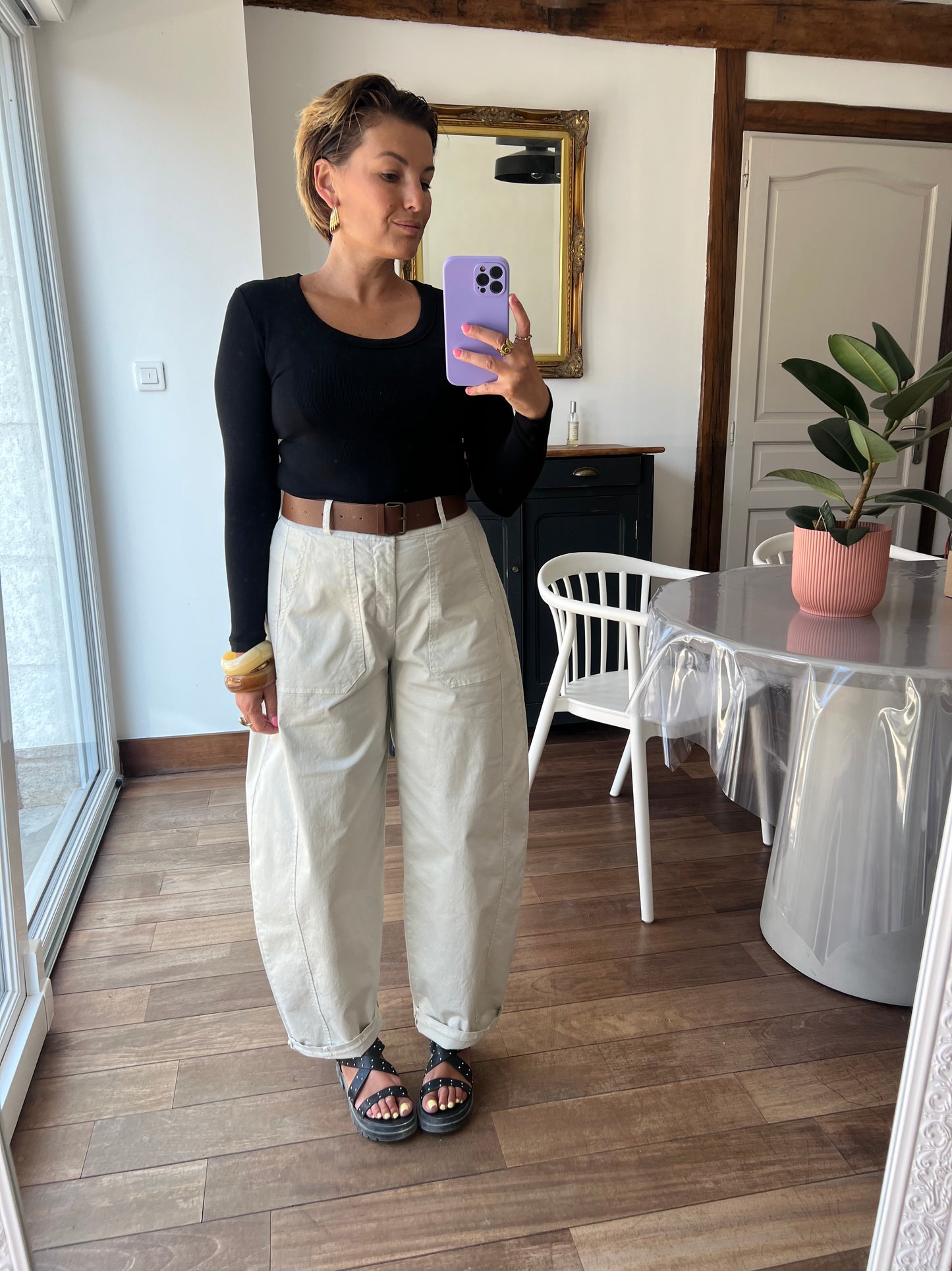 Top Janie noir