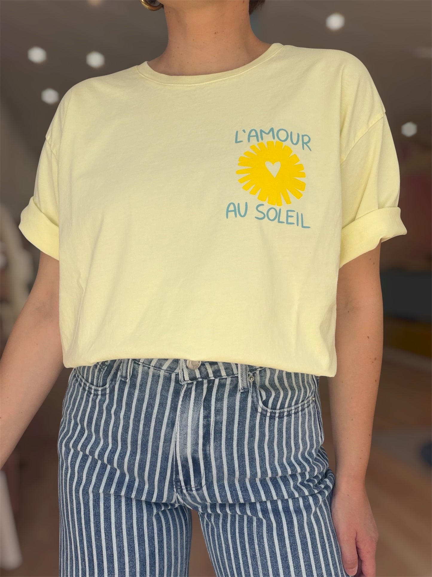 T-shirt soleil jaune