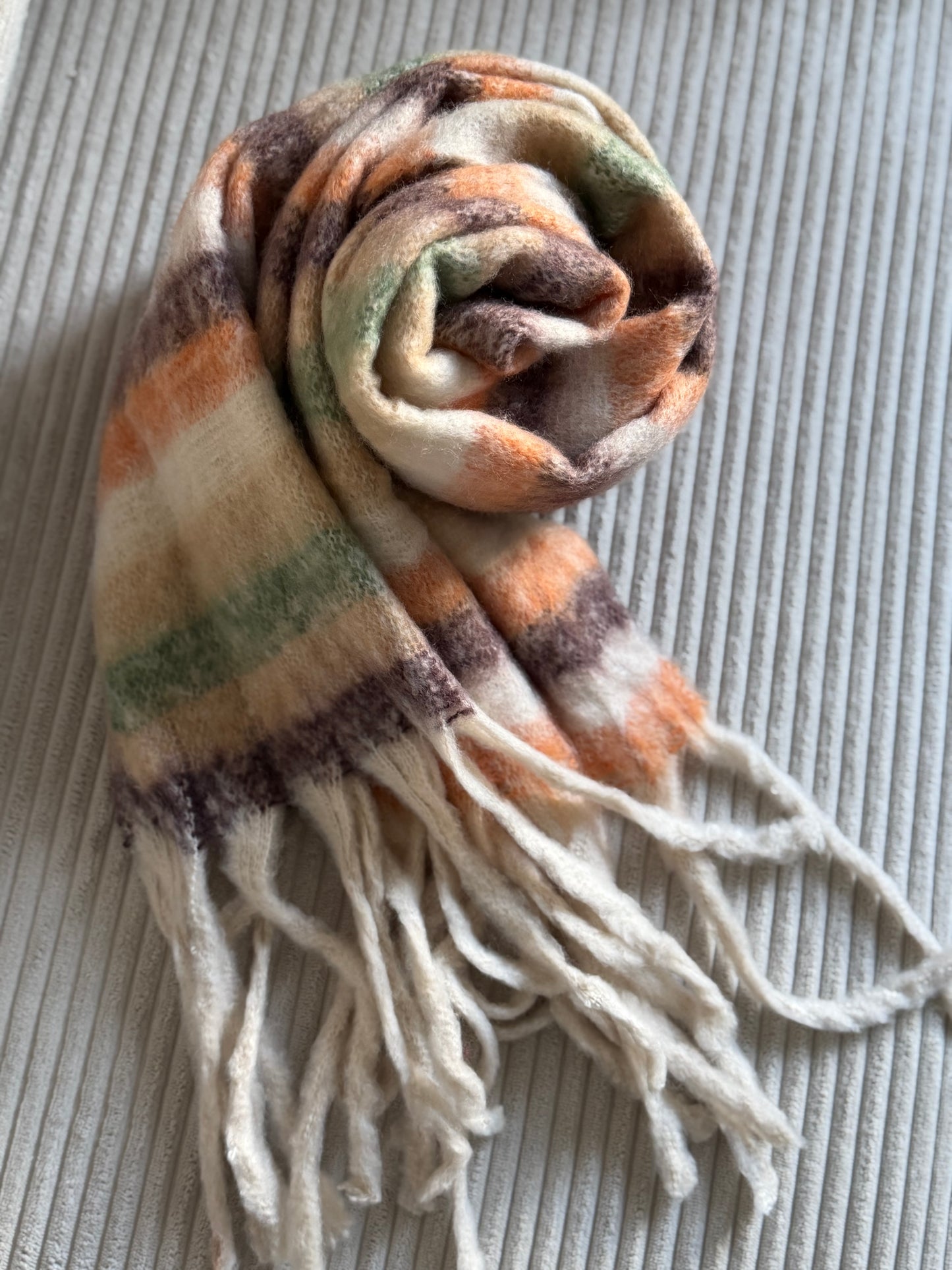 Écharpe cookie marron