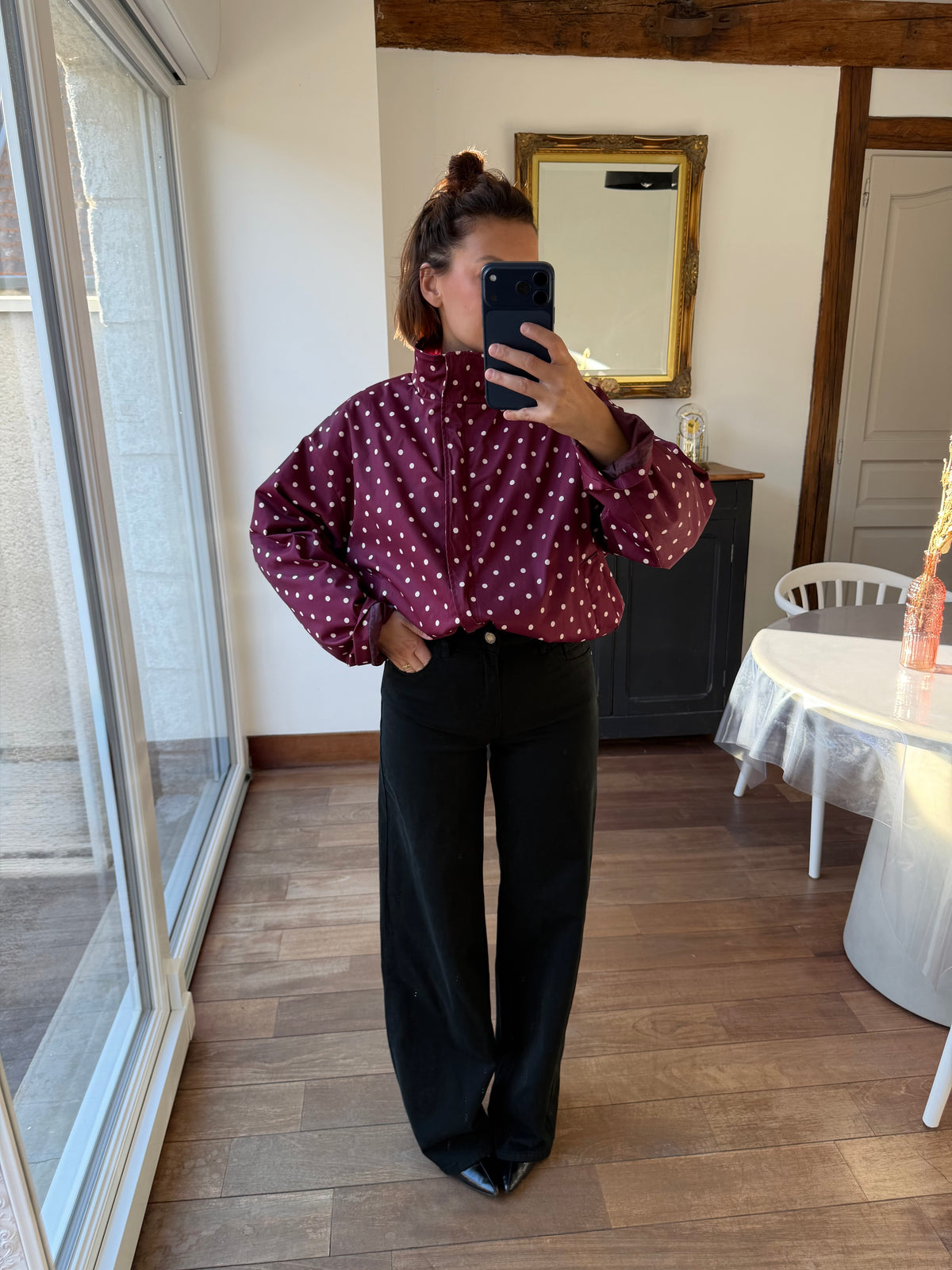 Veste César bordeaux