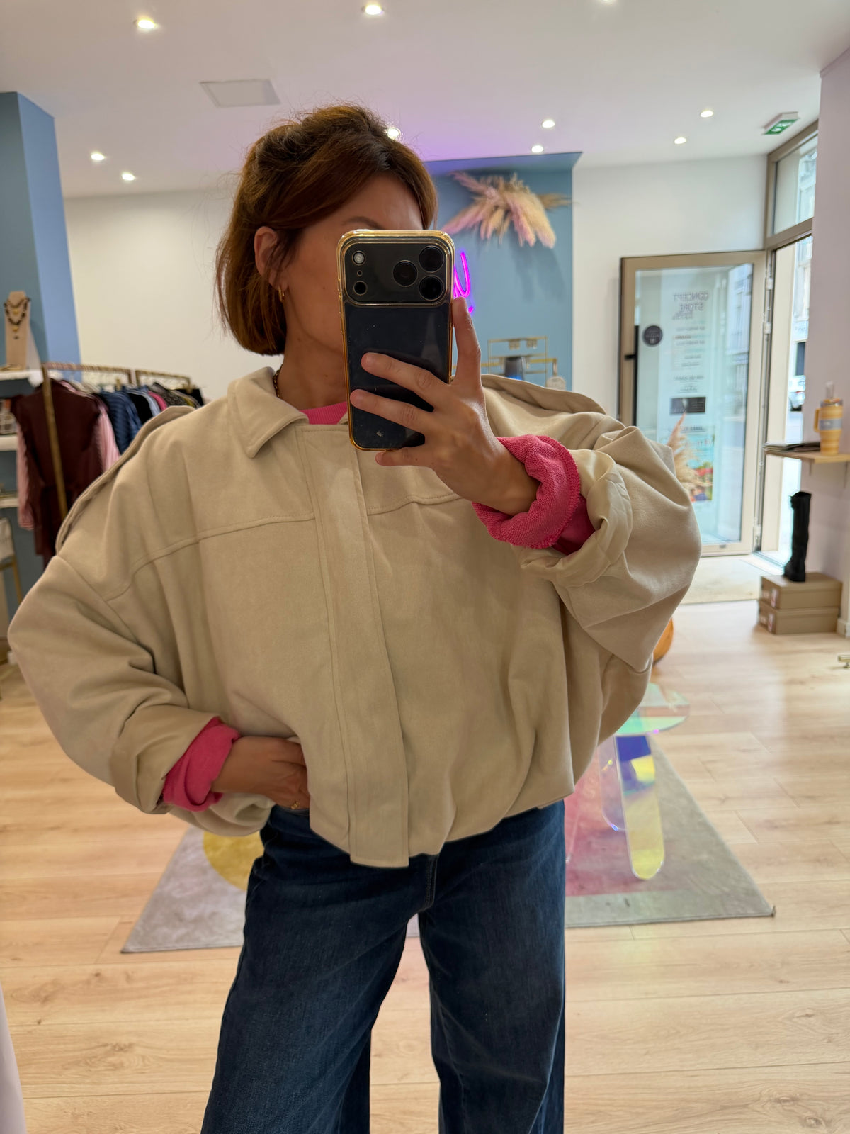 Bomber Brooke beige