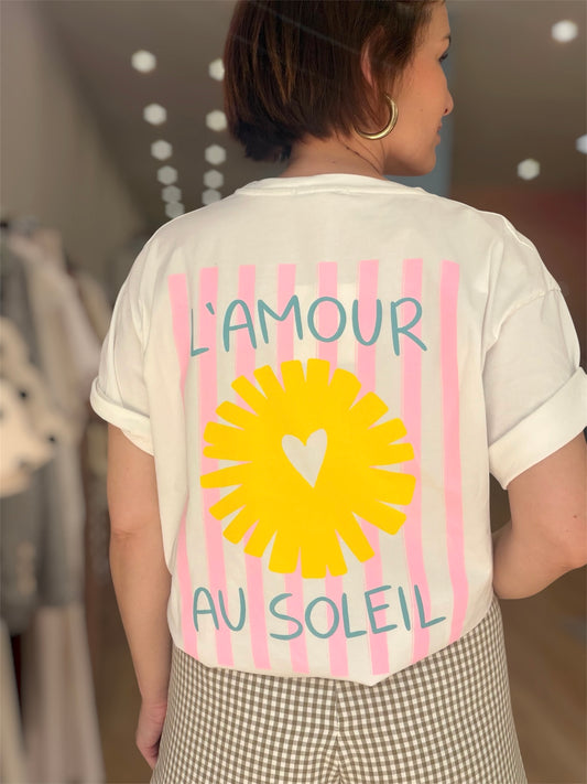 T-Shirt Soleil Blanc