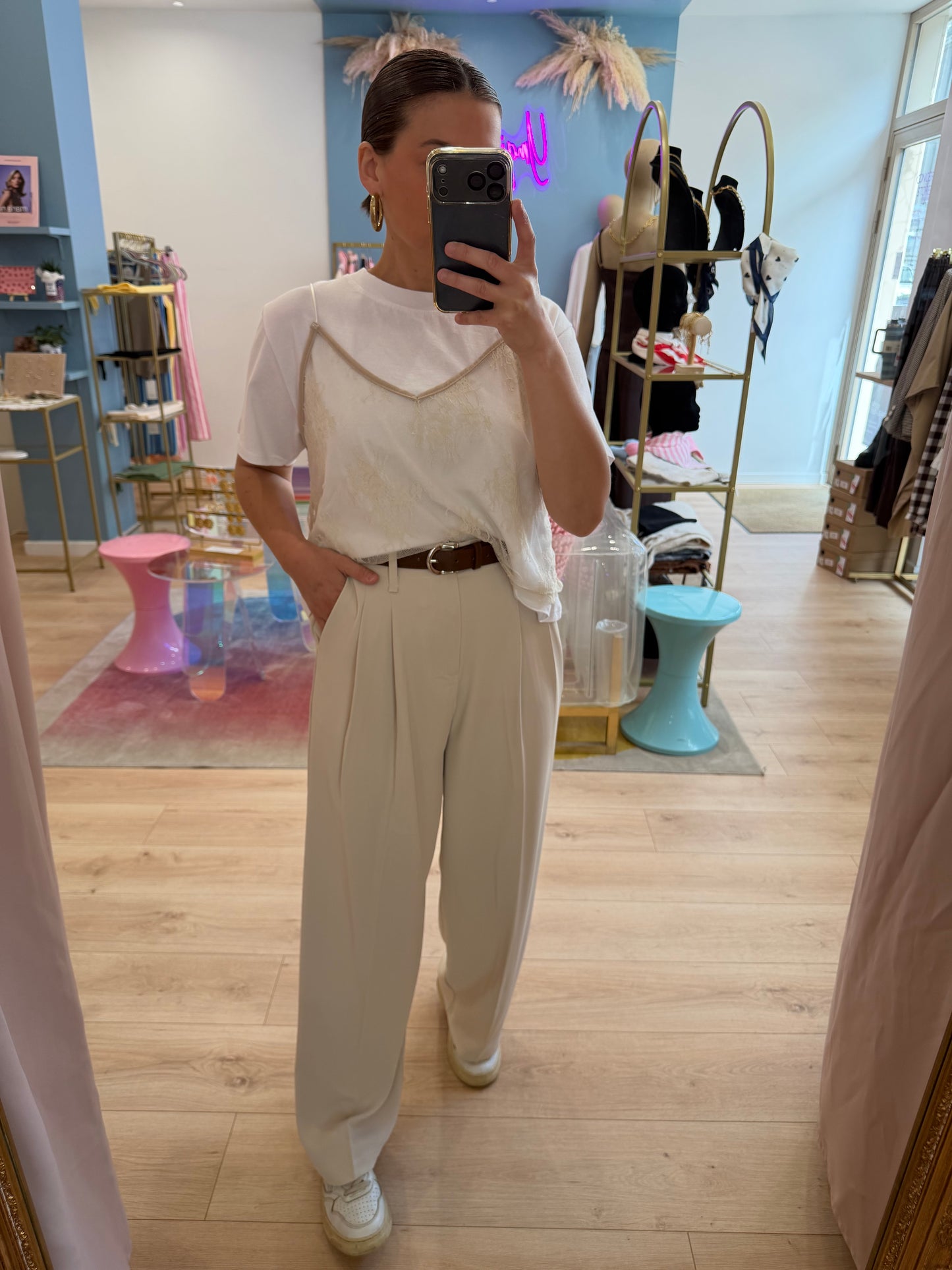 Pantalon Lauriane beige