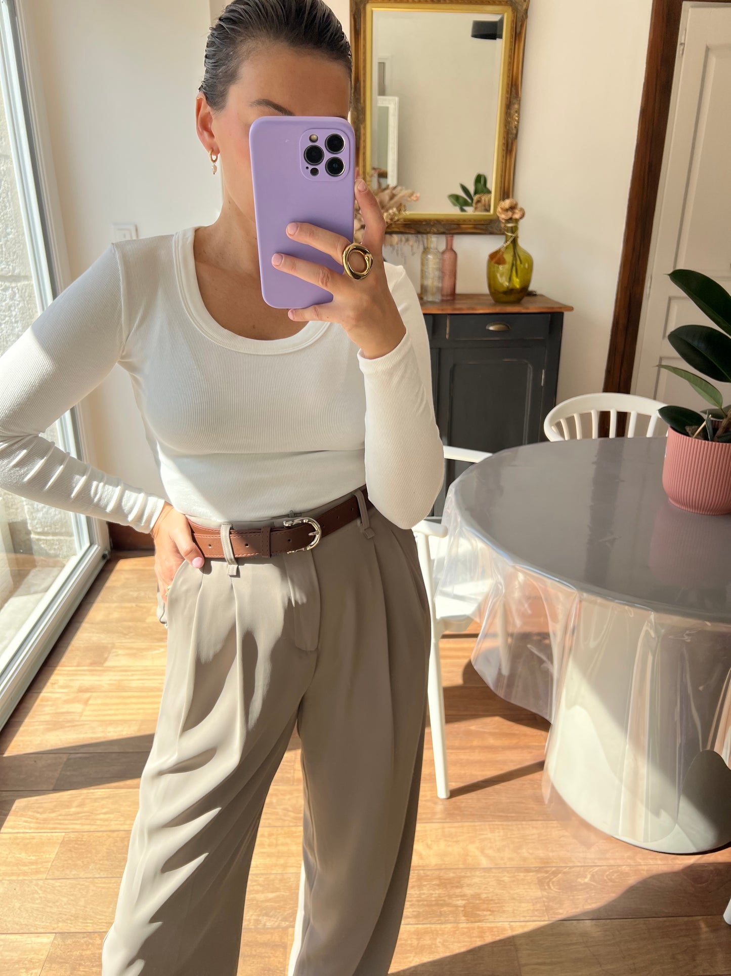 Pantalon Lauriane gris