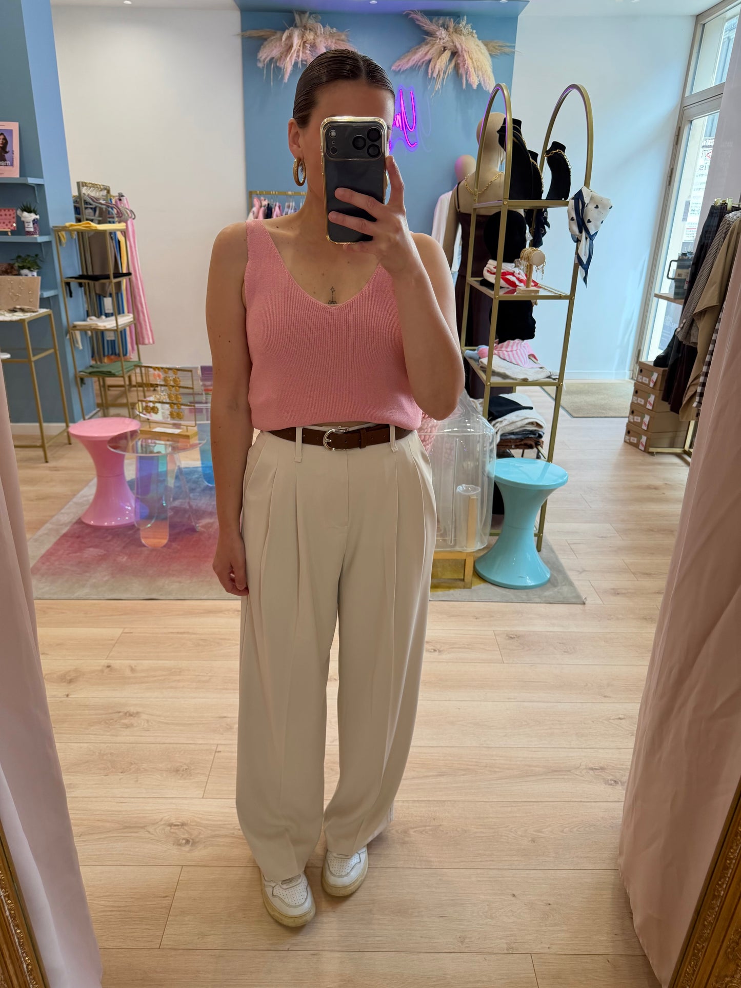 Pantalon Lauriane beige