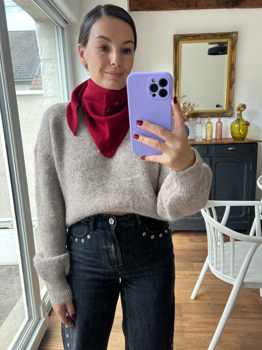 Écharpe rouge Bernadette