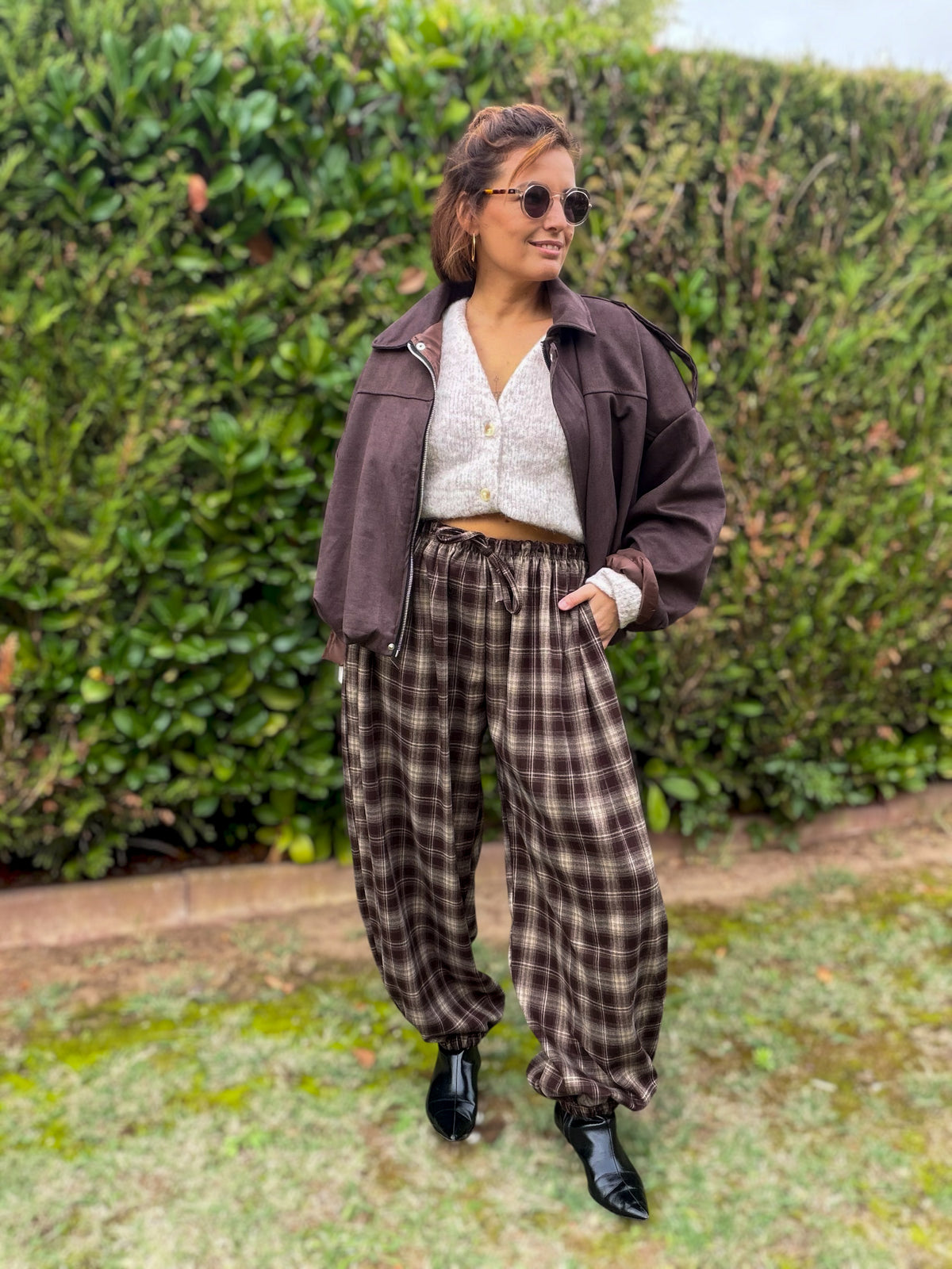 Bomber Brooke marron